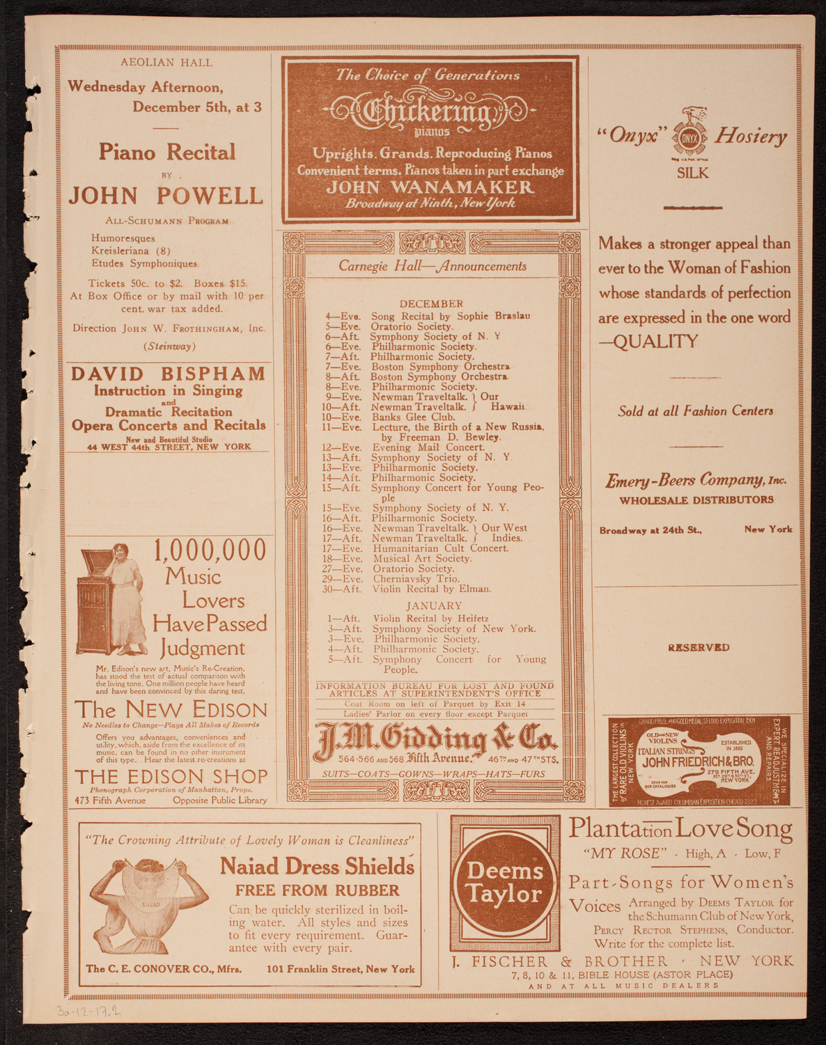 Newman Traveltalks: Our Real American -- The Indian, December 3, 1917, program page 3