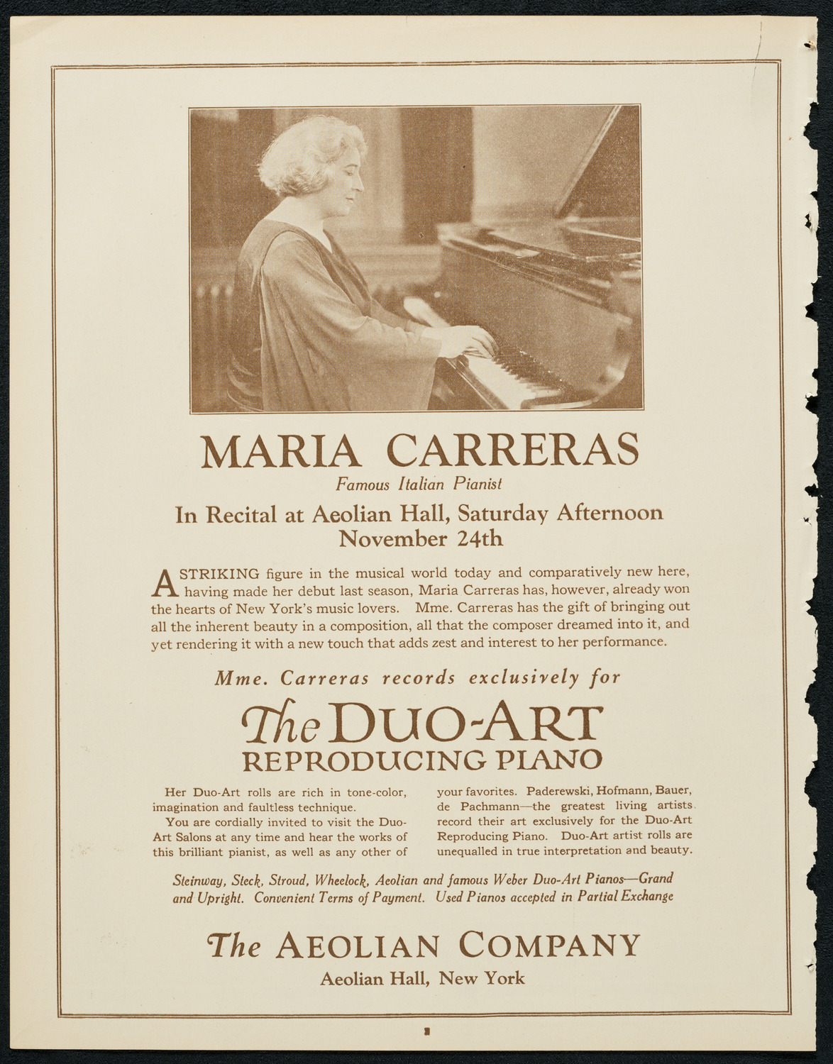 New York Philharmonic, November 22, 1923, program page 2