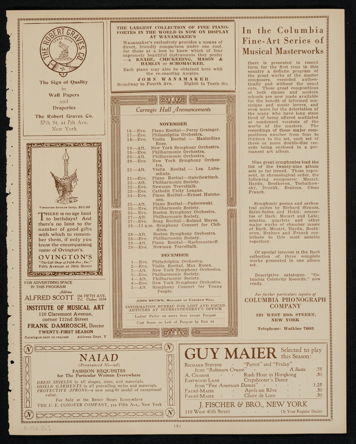 Newman Traveltalks: Norway and Sweden, November 15, 1925, program page 3