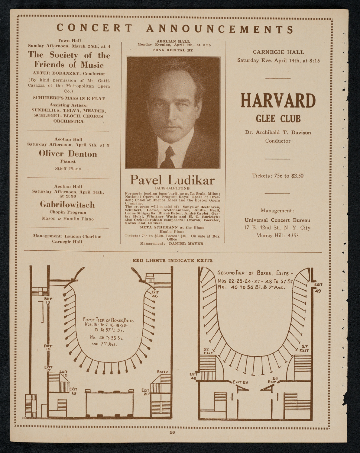 New York Symphony Orchestra, March 23, 1923, program page 10