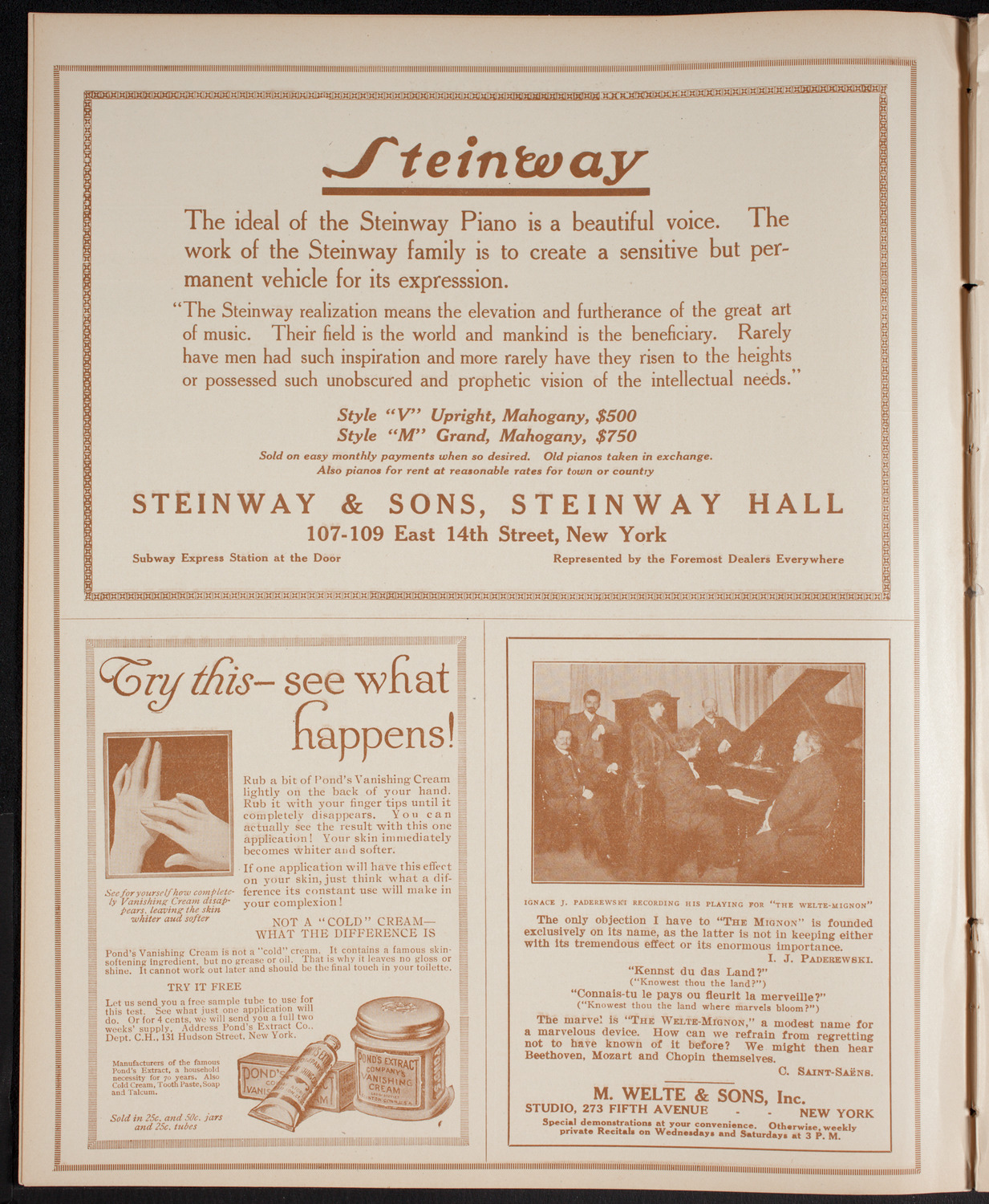 New York Philharmonic, January 7, 1916, program page 4