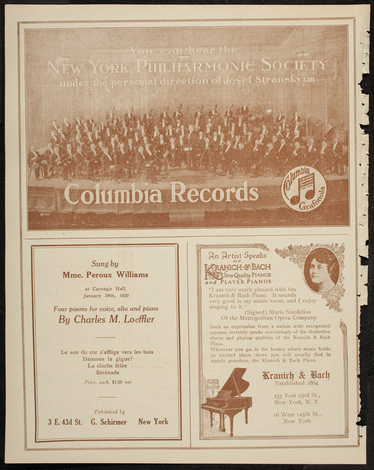 Boston Symphony Orchestra, February 7, 1920, program page 6