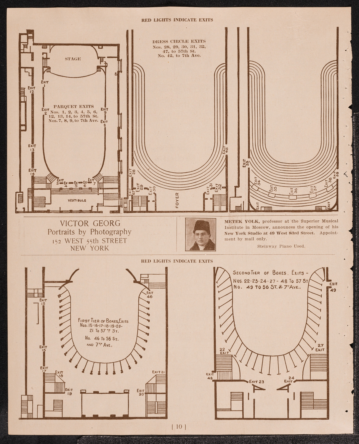 Franz von Vecsey, Violin, November 1, 1921, program page 10