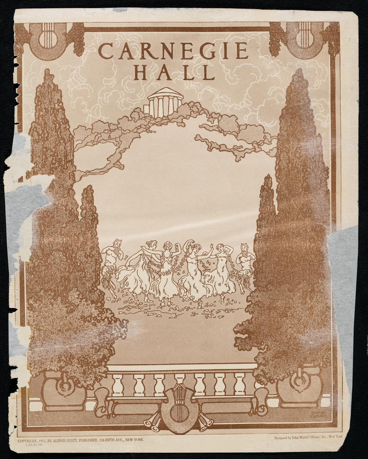 Rudolph Bochco, Violin, October 2, 1920, program page 1