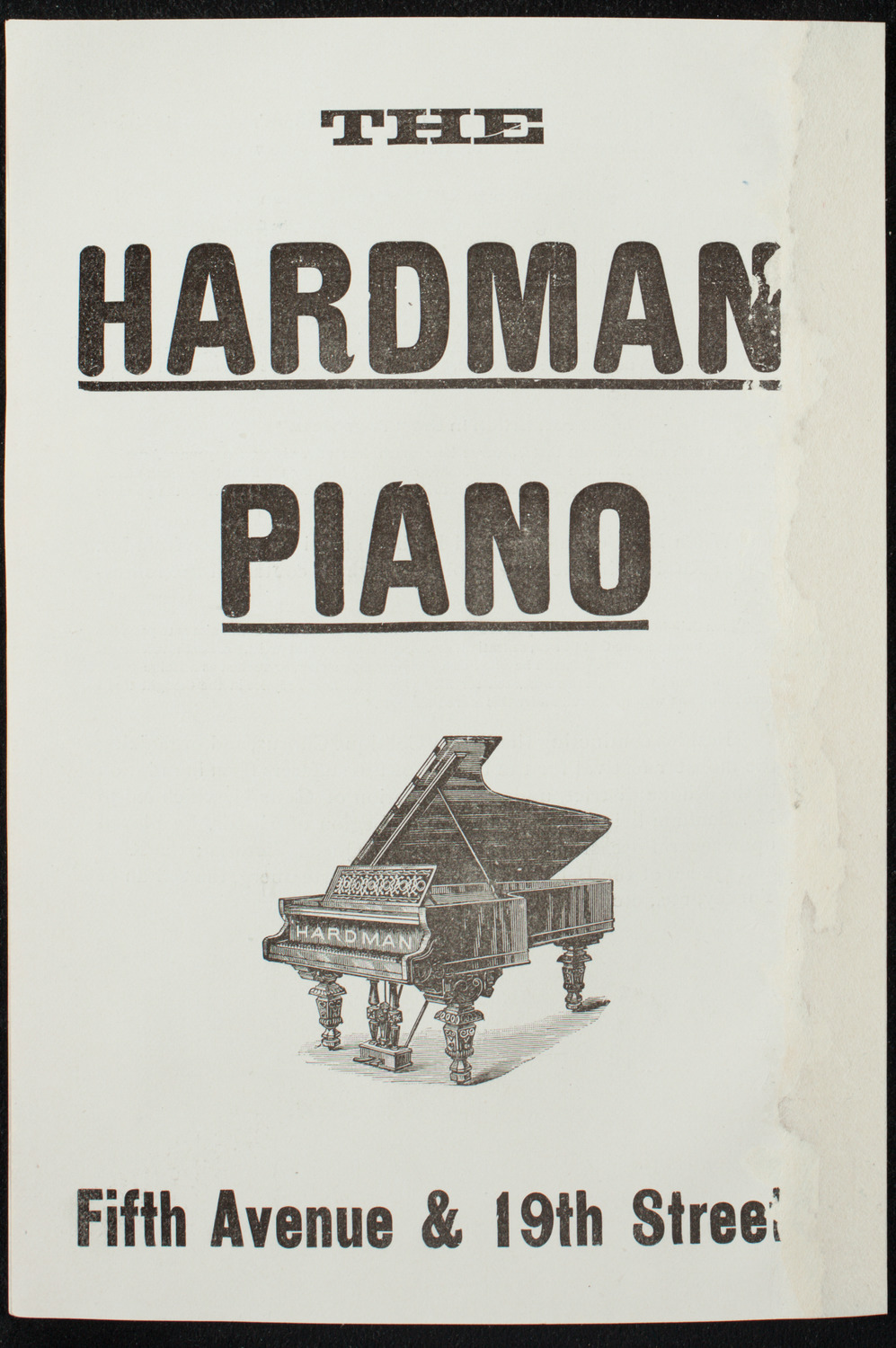 A. Victor Benham with Orchestra, April 21, 1891, program page 6