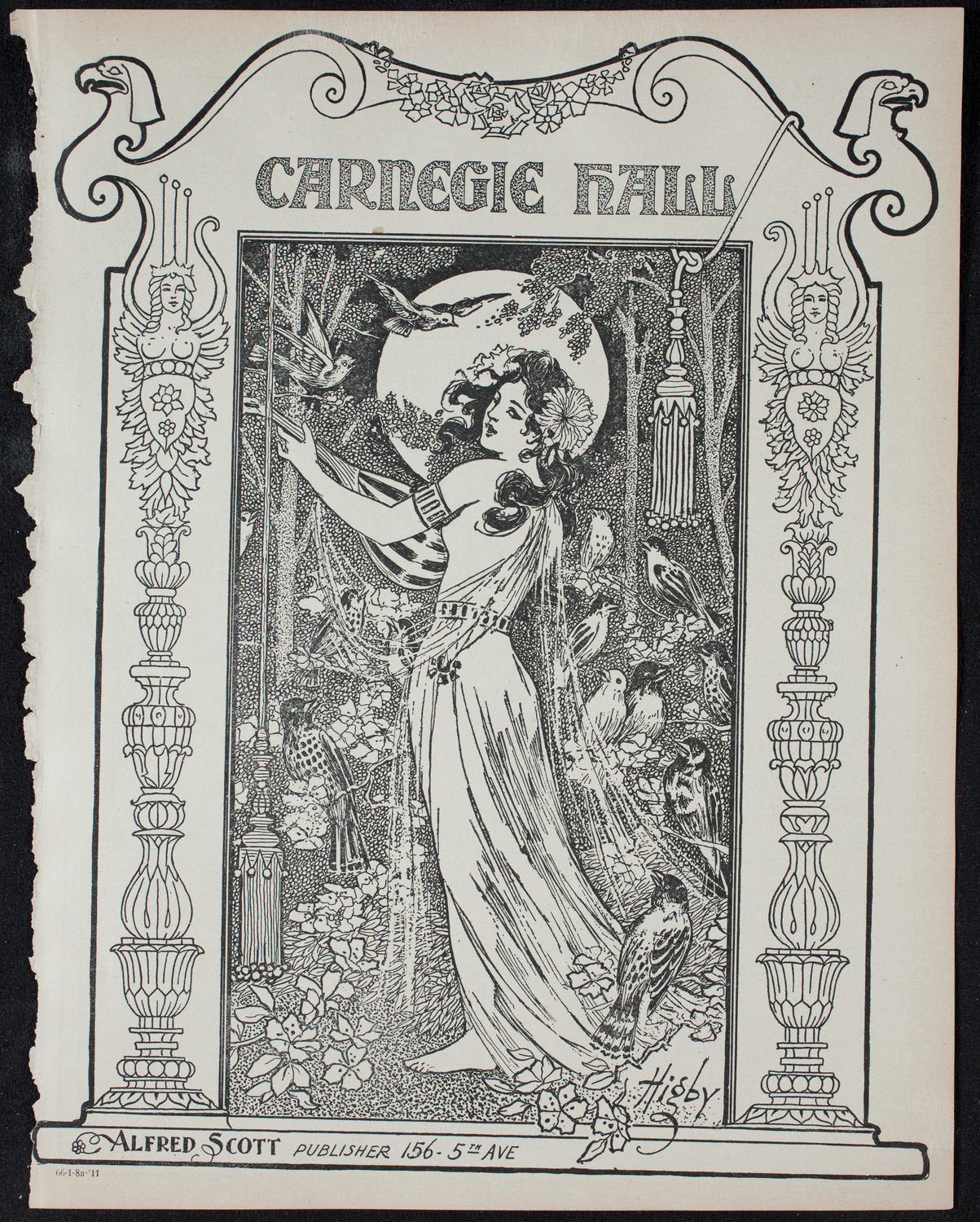 Volpe Symphony Society of New York, January 8, 1911, program page 1