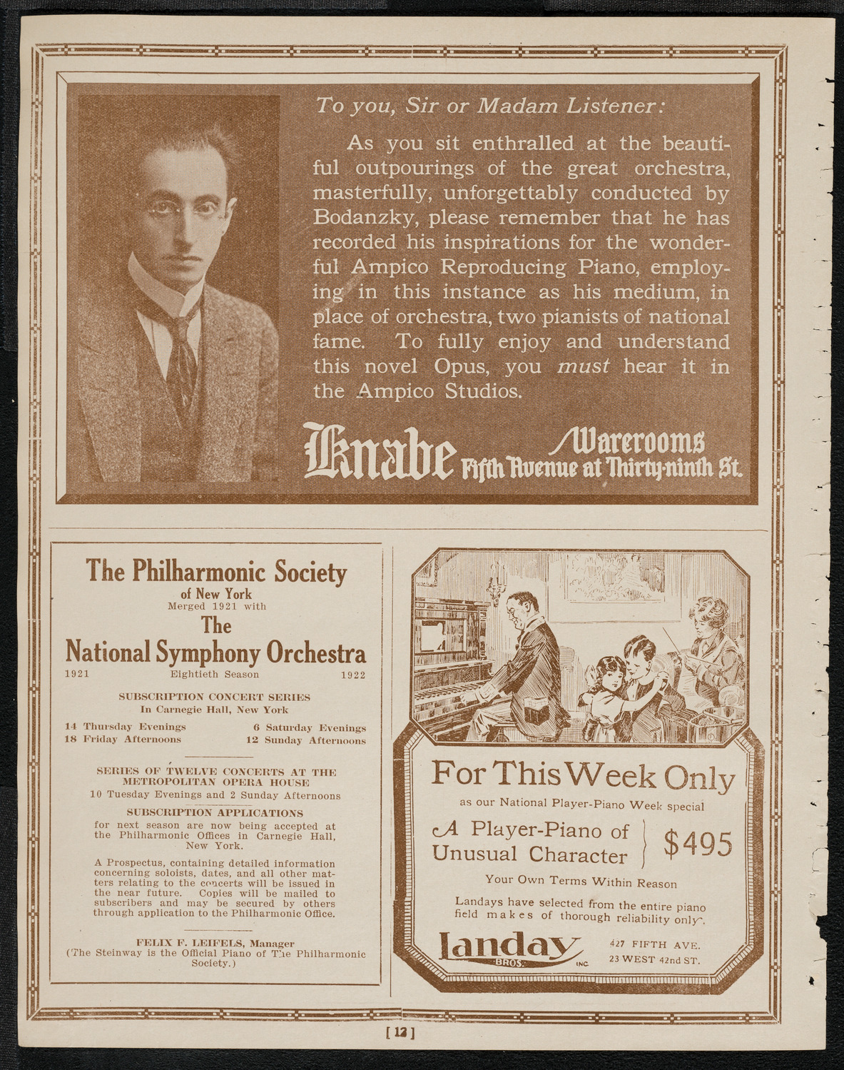 Metropolitan Post - American Legion Concert by Metropolitan Life Insurance Company Combined Musical Organizations, April 7, 1921, program page 12