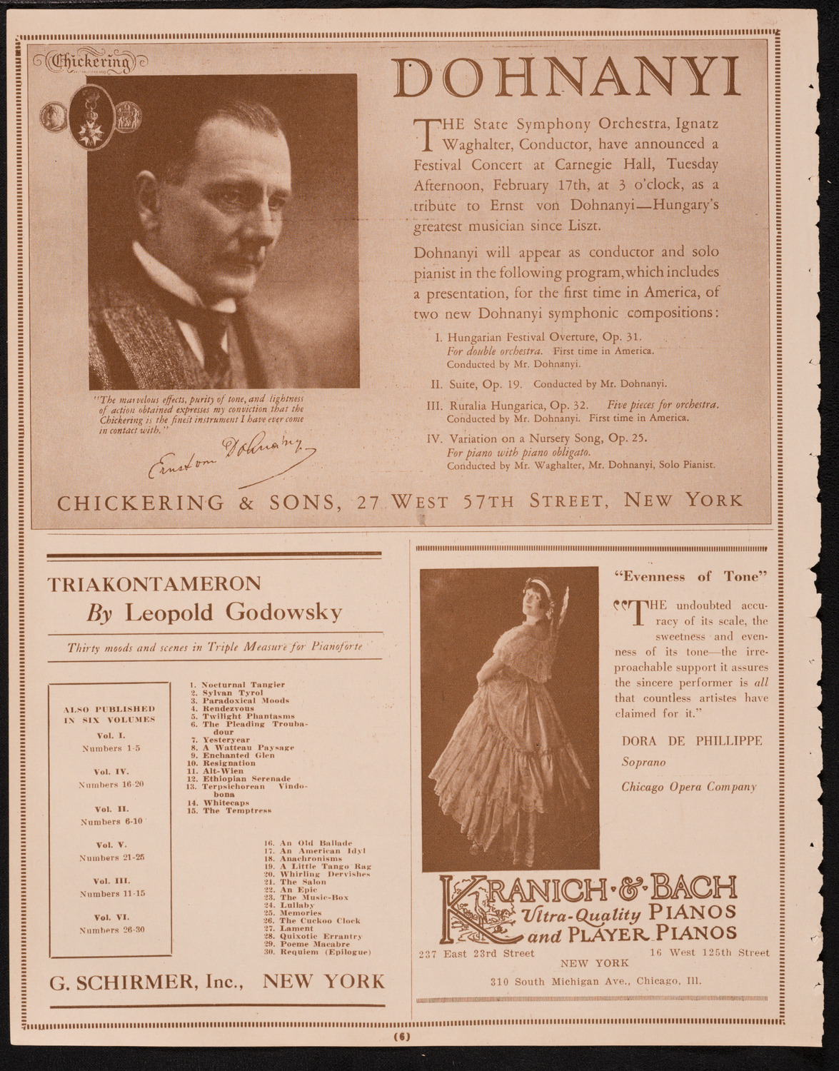 Burton Holmes Travelogue: Rome, February 16, 1925, program page 6