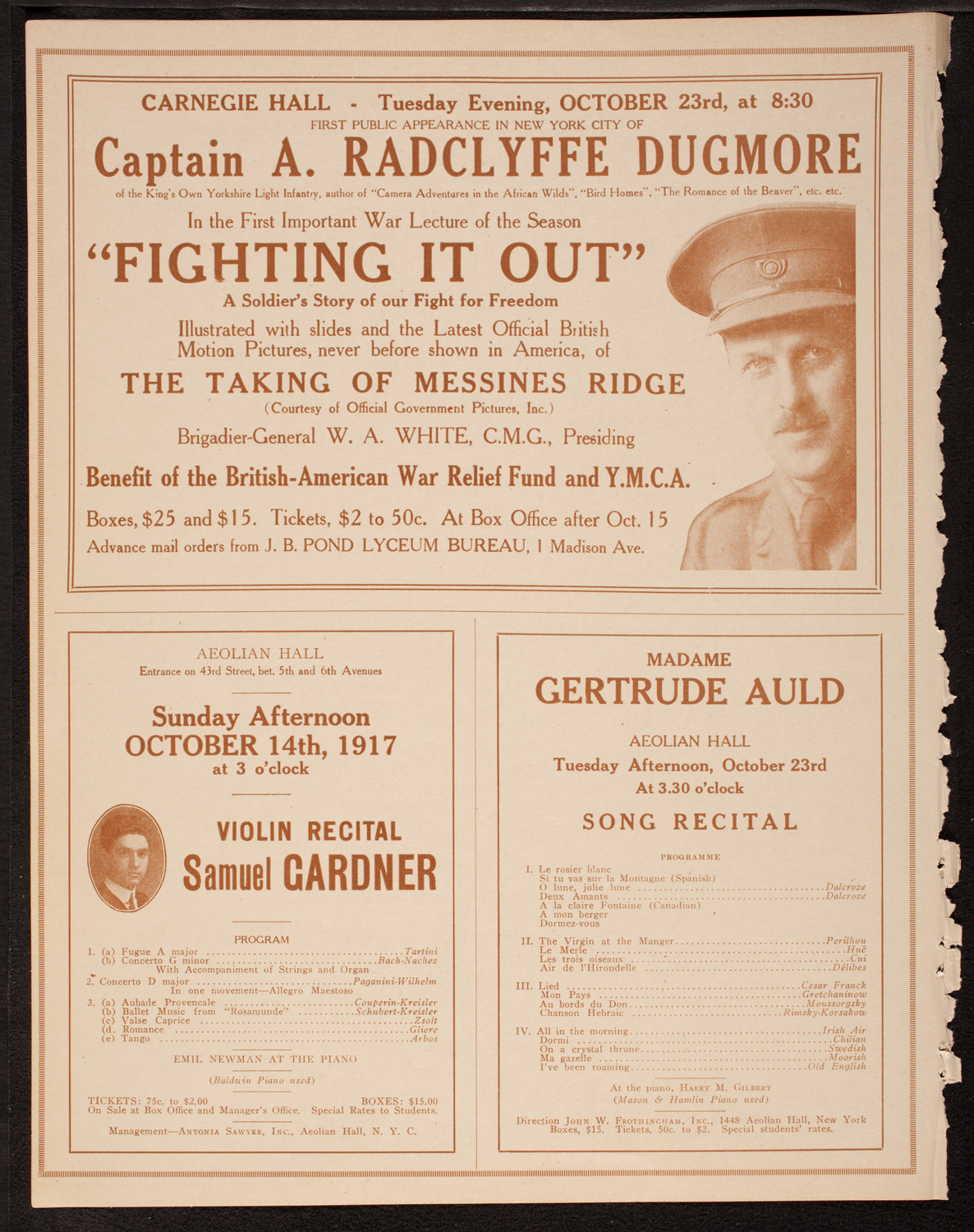 Columbus Day Celebration, October 12, 1917, program page 10
