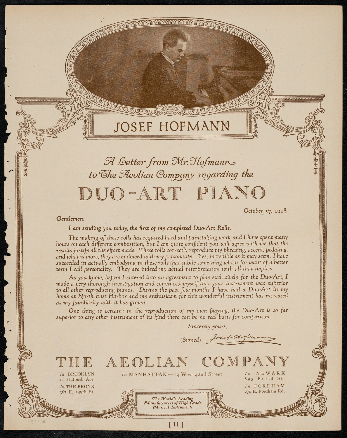 Intercollegiate Glee Club Contest, March 4, 1922, program page 11