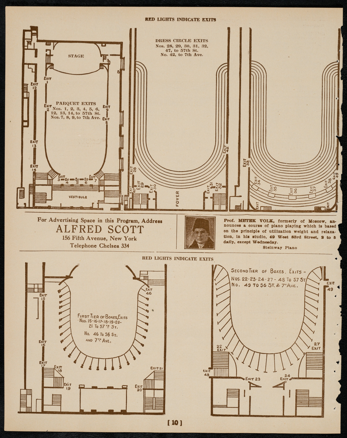 Jascha Heifetz, Violin, March 5, 1922, program page 10