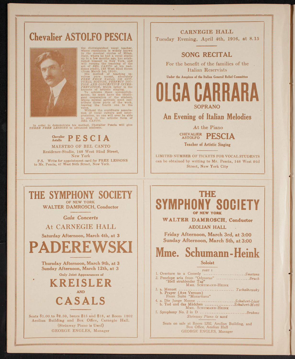 Young Women's Christian Associations of America 50th Anniversary Service, March 3, 1916, program page 8