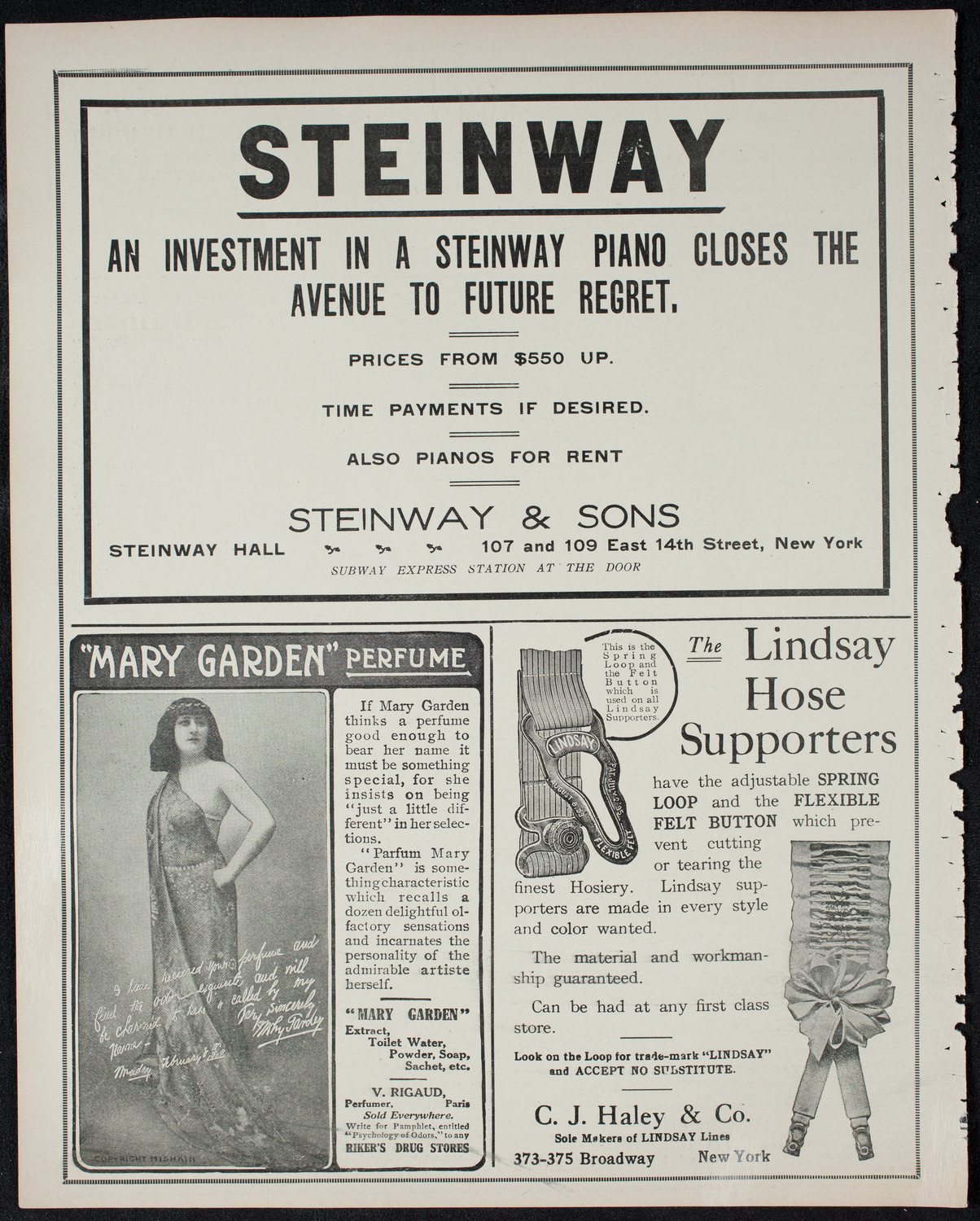 Burton Holmes Travelogue: Passion Play of 1910, February 19, 1911, program page 4