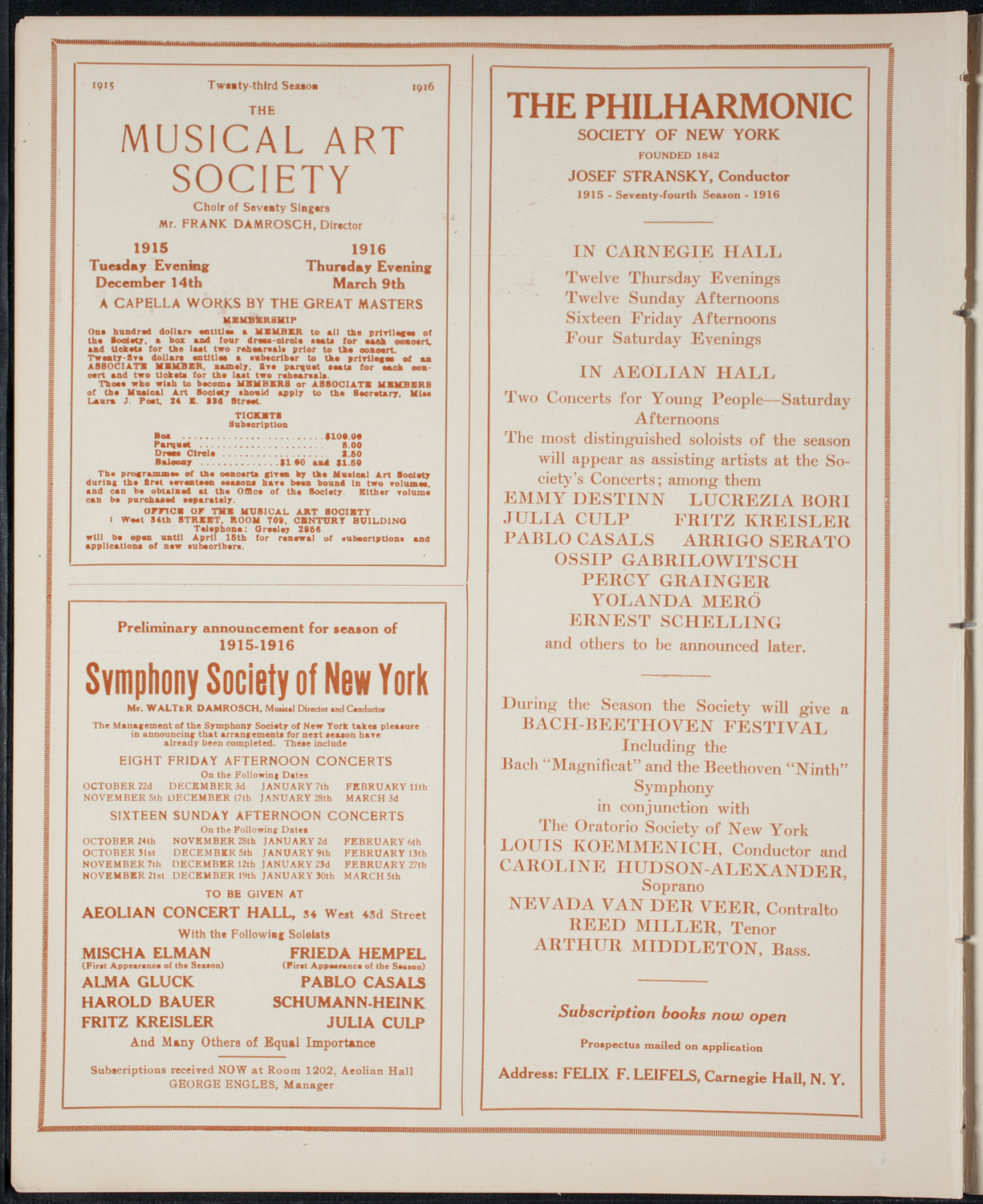 Graduation: Columbia University College of Pharmacy, May 13, 1915, program page 8