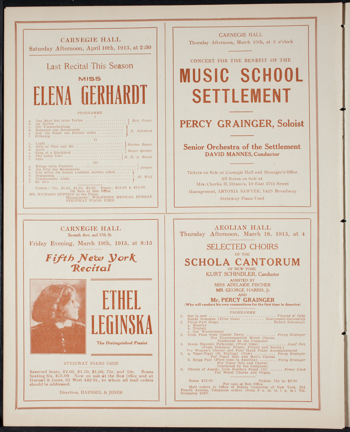 Symphony Concert for Young People, March 13, 1915, program page 10