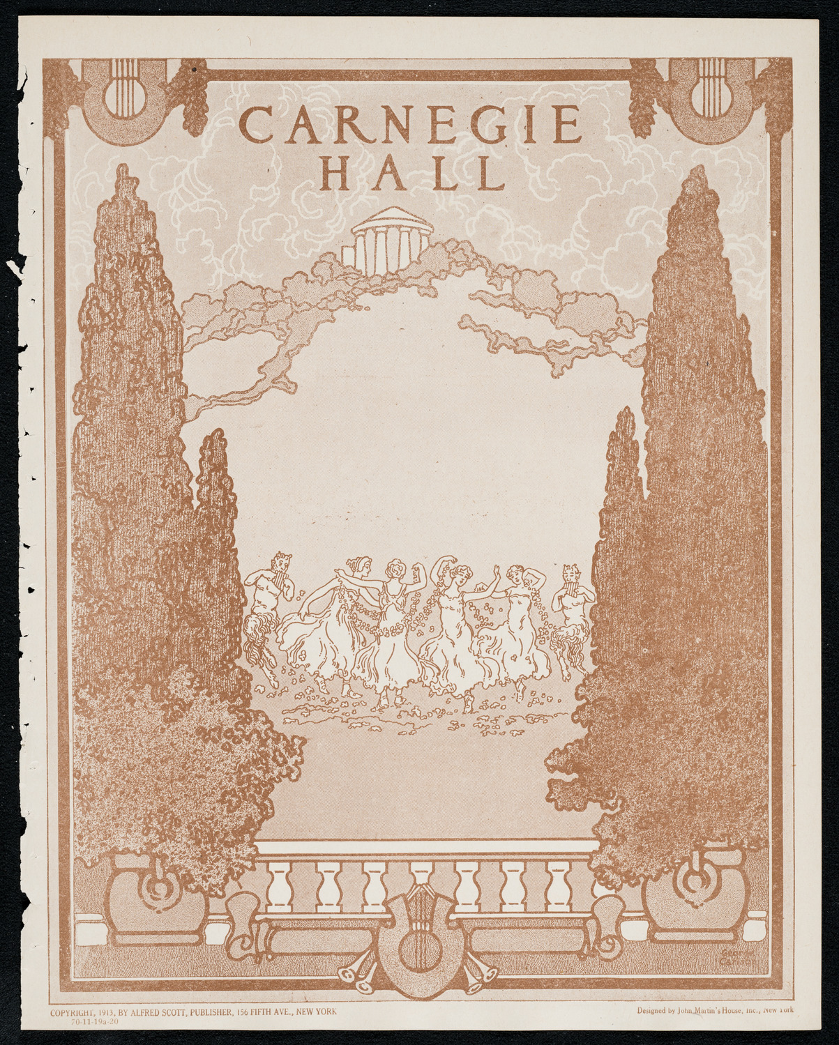 New York Philharmonic, November 19, 1920, program page 1