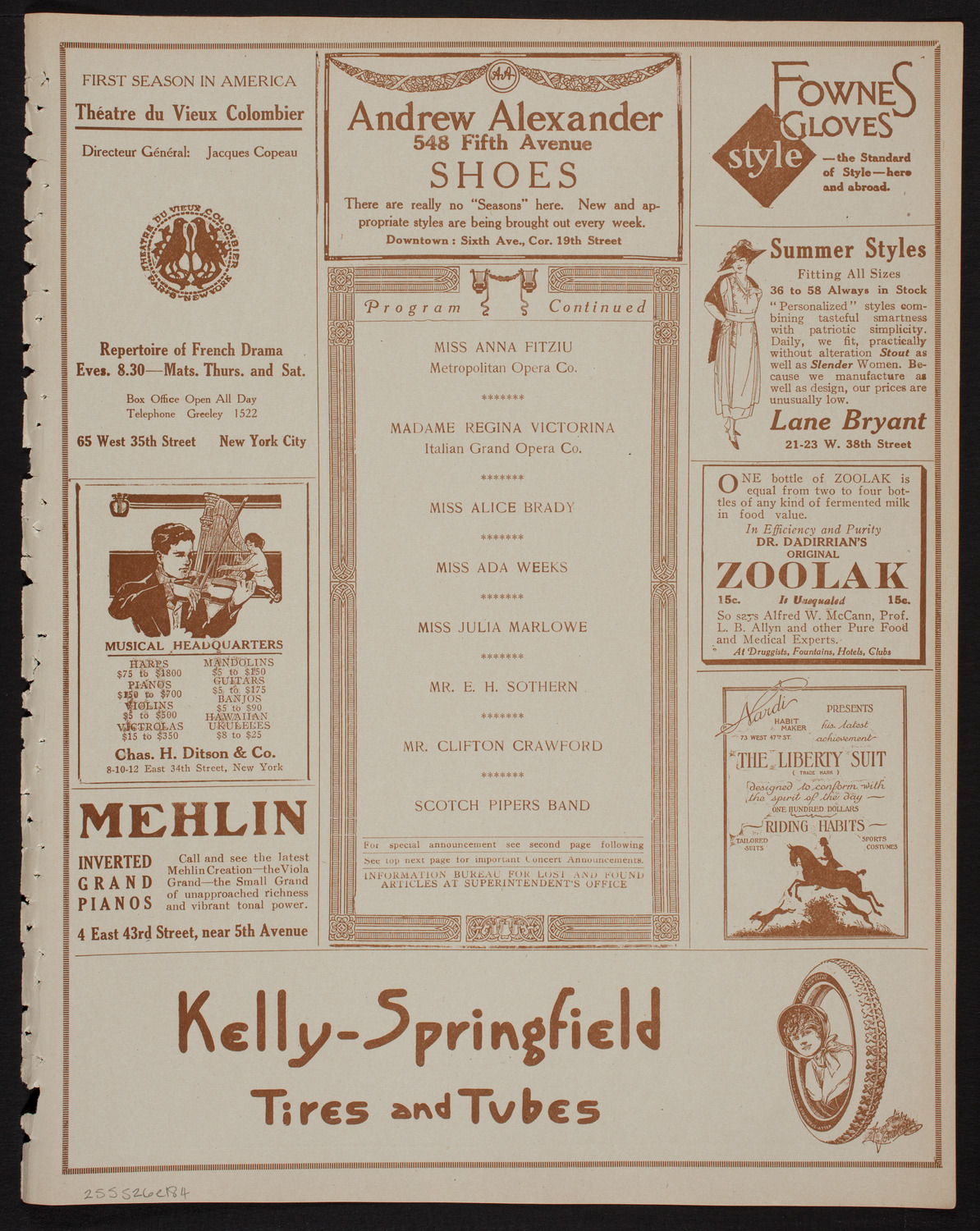 British Empire Day Celebration, May 26, 1918, program page 7