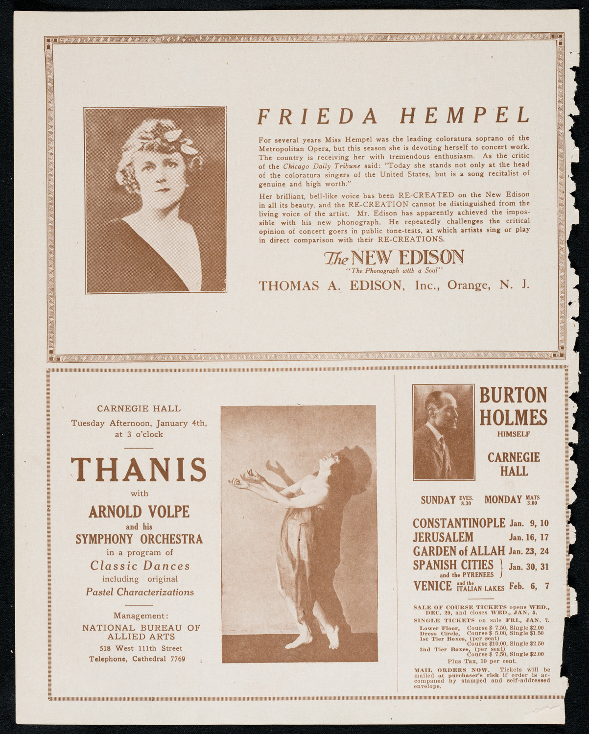 New York Symphony Orchestra, December 30, 1920, program page 2