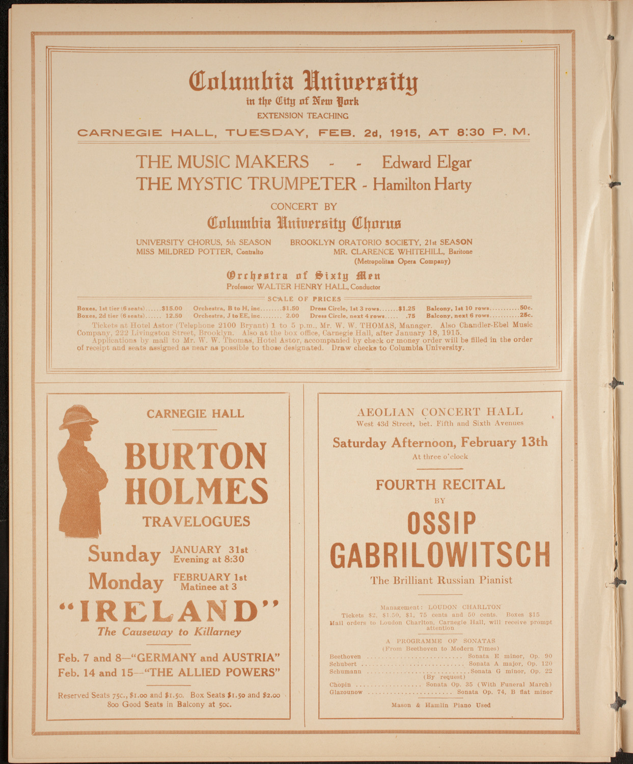 University Glee Club of New York City, January 30, 1915, program page 10