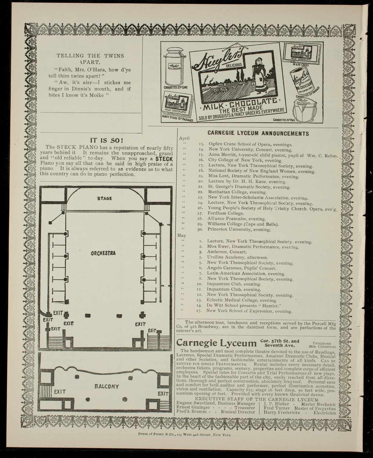 Ogden-Crane School of Opera, April 12, 1904, program page 4