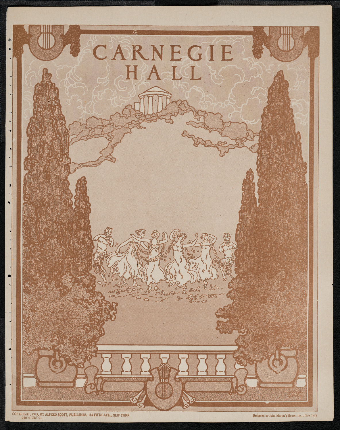 New York Philharmonic, February 24, 1921, program page 1