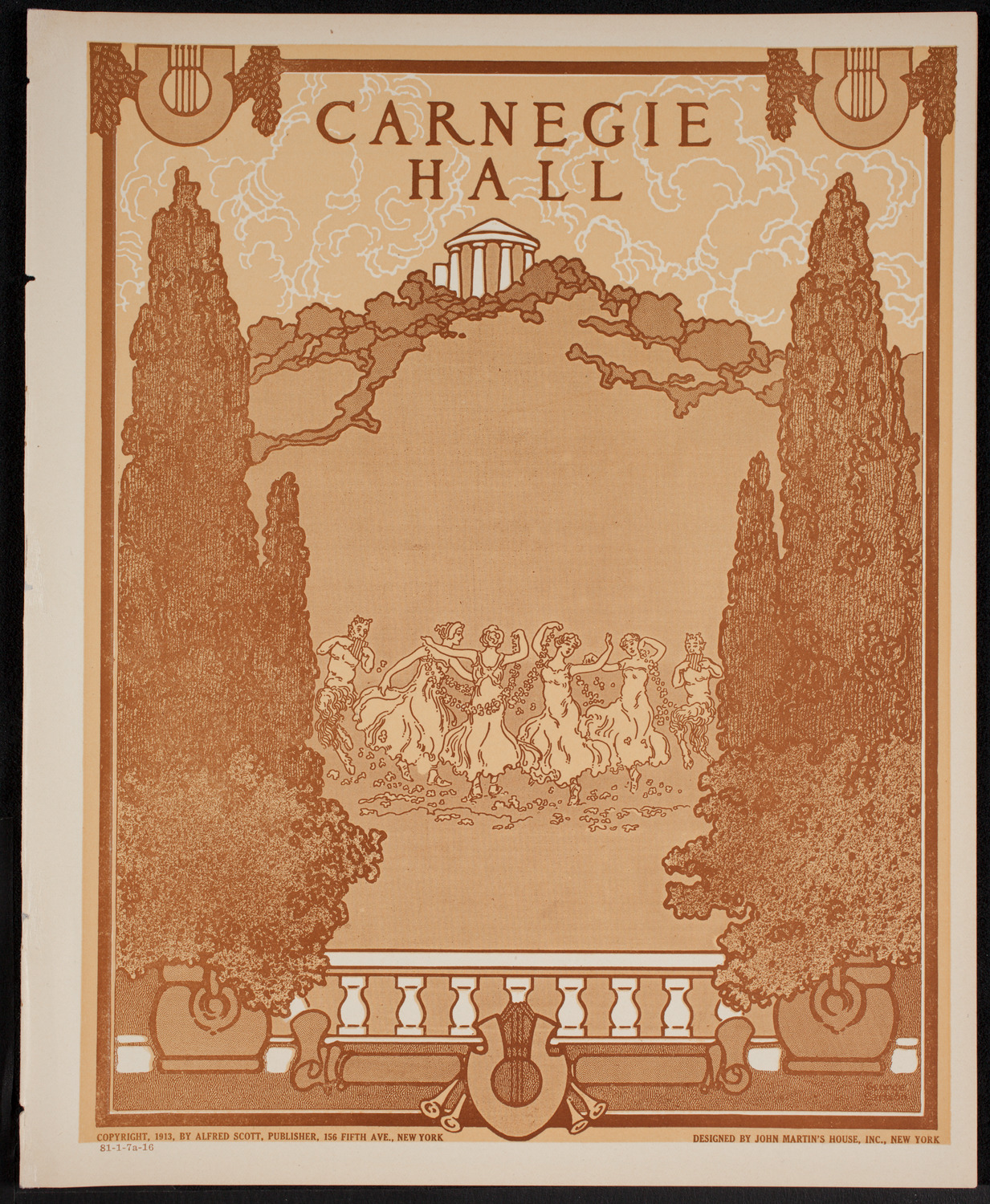 New York Philharmonic, January 7, 1916, program page 1
