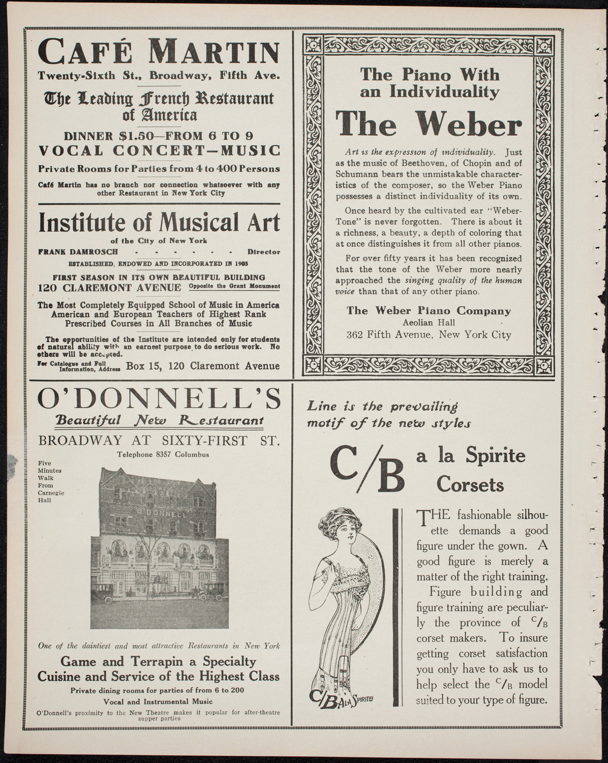 Isadora Duncan, Dancer, with the New York Symphony Orchestra, March 31, 1911, program page 6