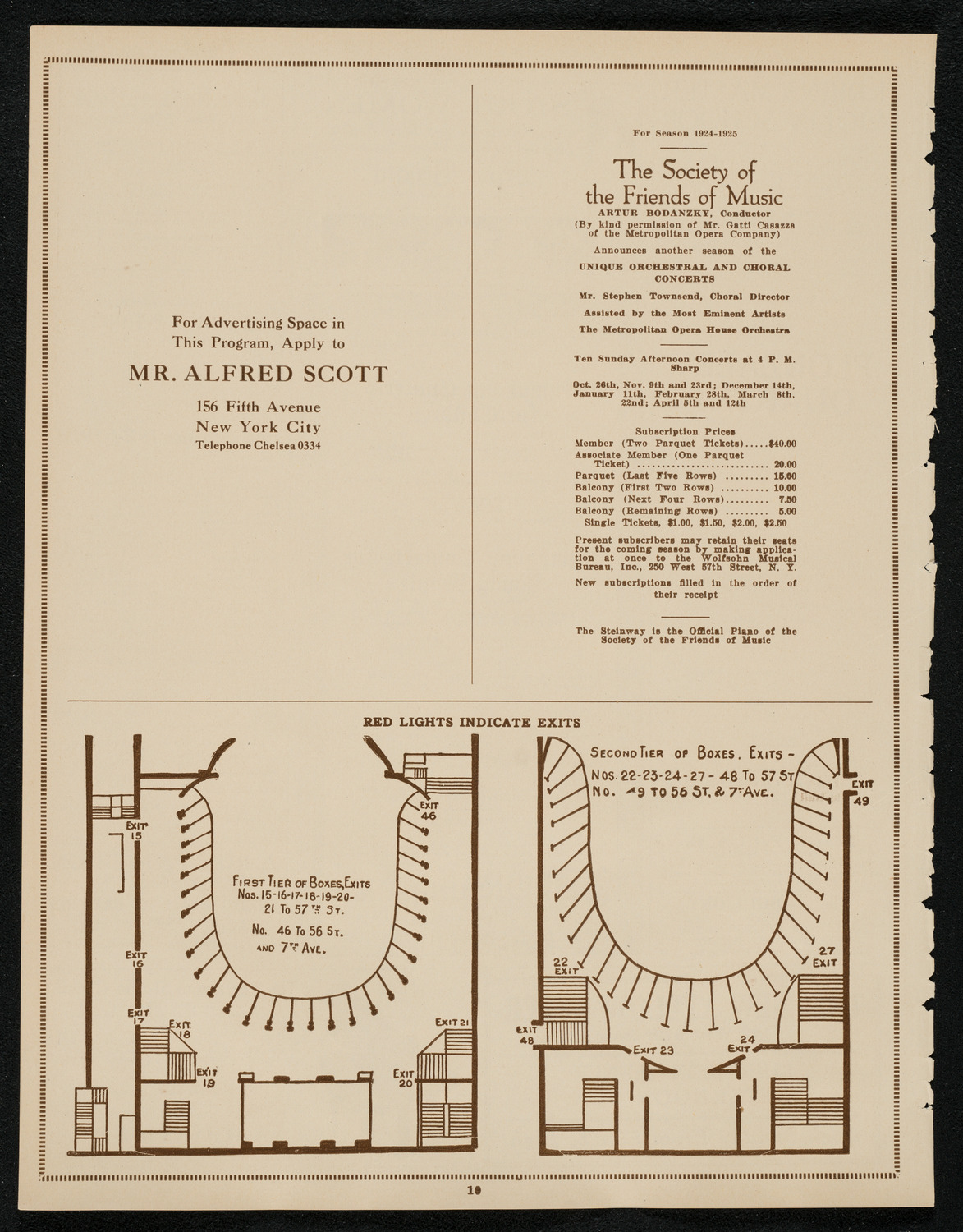 Ceremony of a Public Expression of Italian-American Unity, May 20, 1924, program page 10