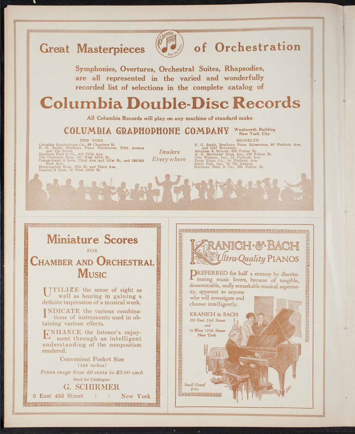 Mischa Elman, Violin, December 11, 1915, program page 6
