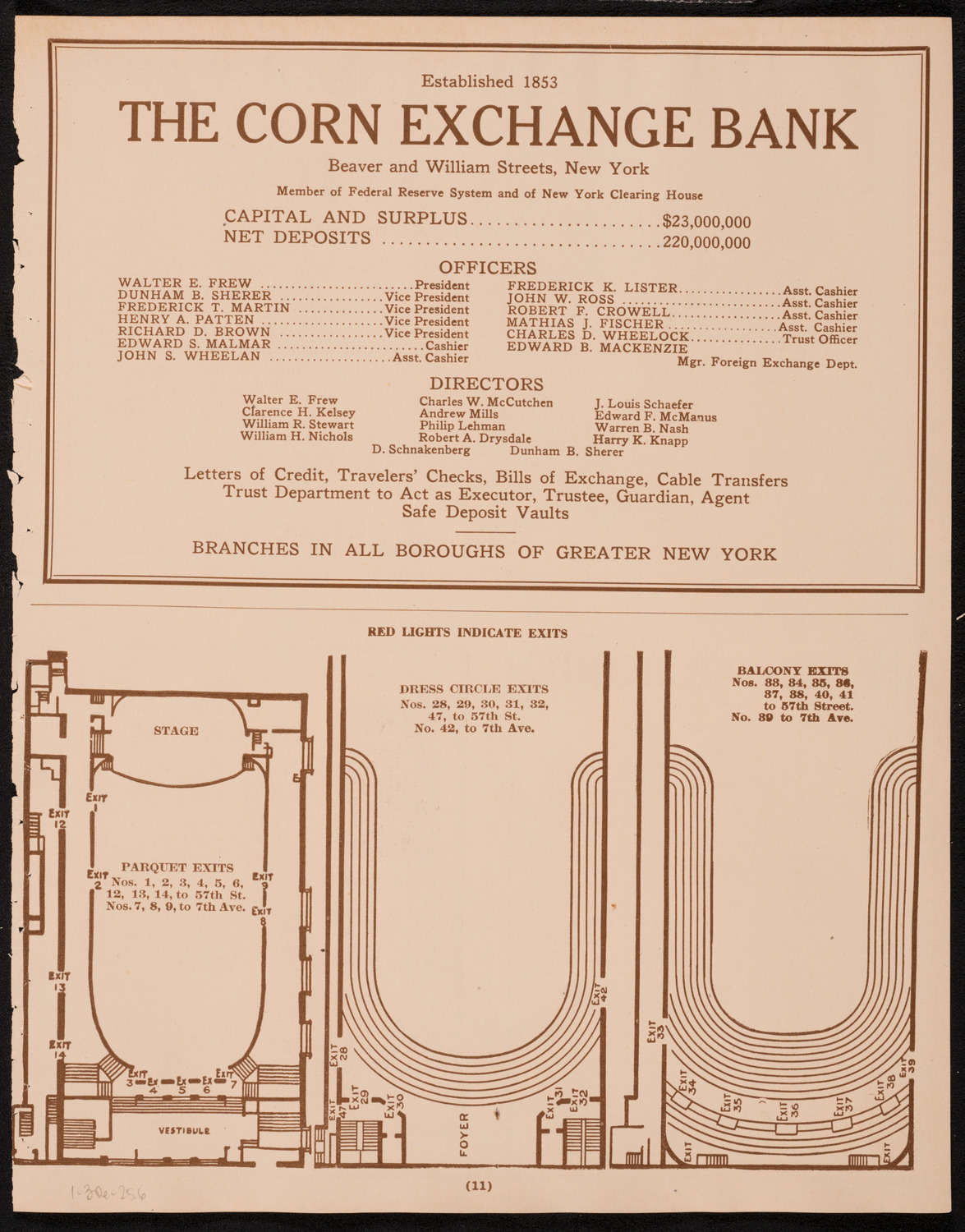 New York Philharmonic, January 30, 1925, program page 11