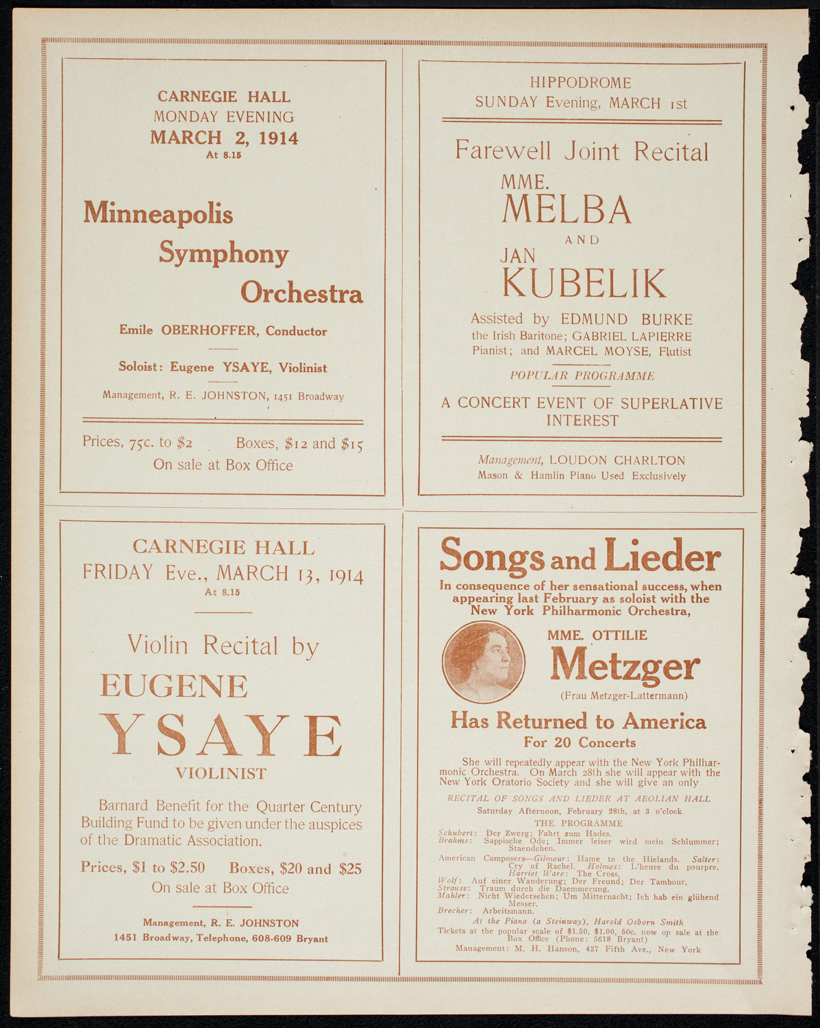 Symphony Concert for Young People, February 28, 1914, program page 10