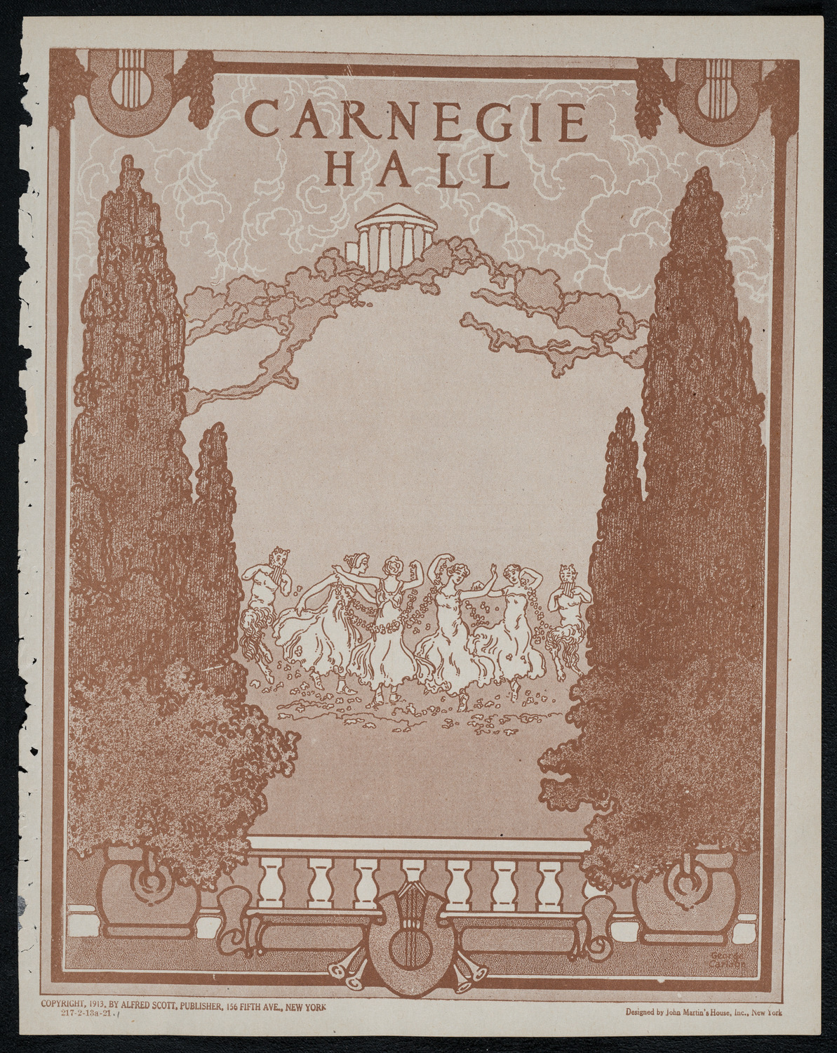 New York Philharmonic, February 13, 1921, program page 1