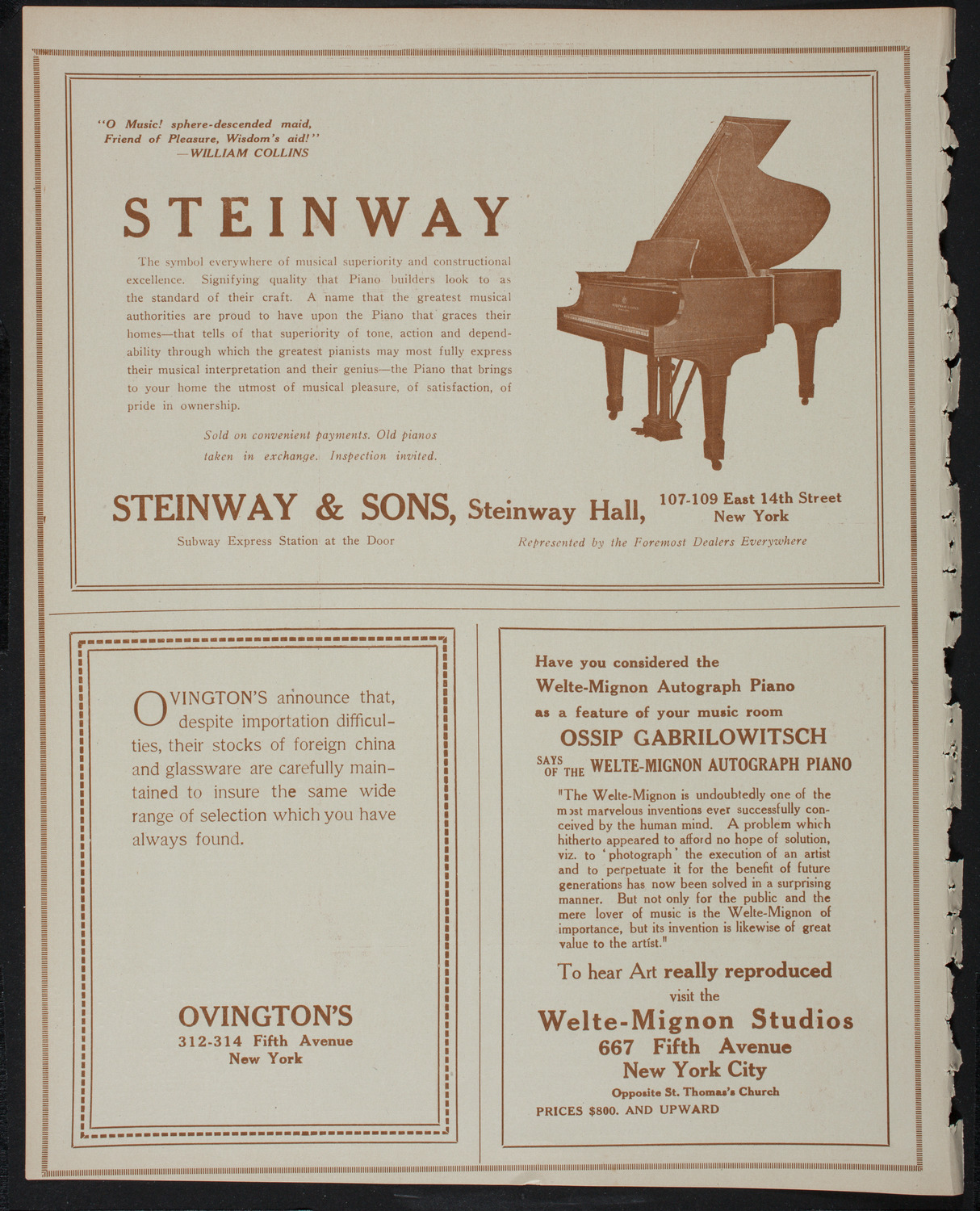 New York Philharmonic, January 4, 1918, program page 4