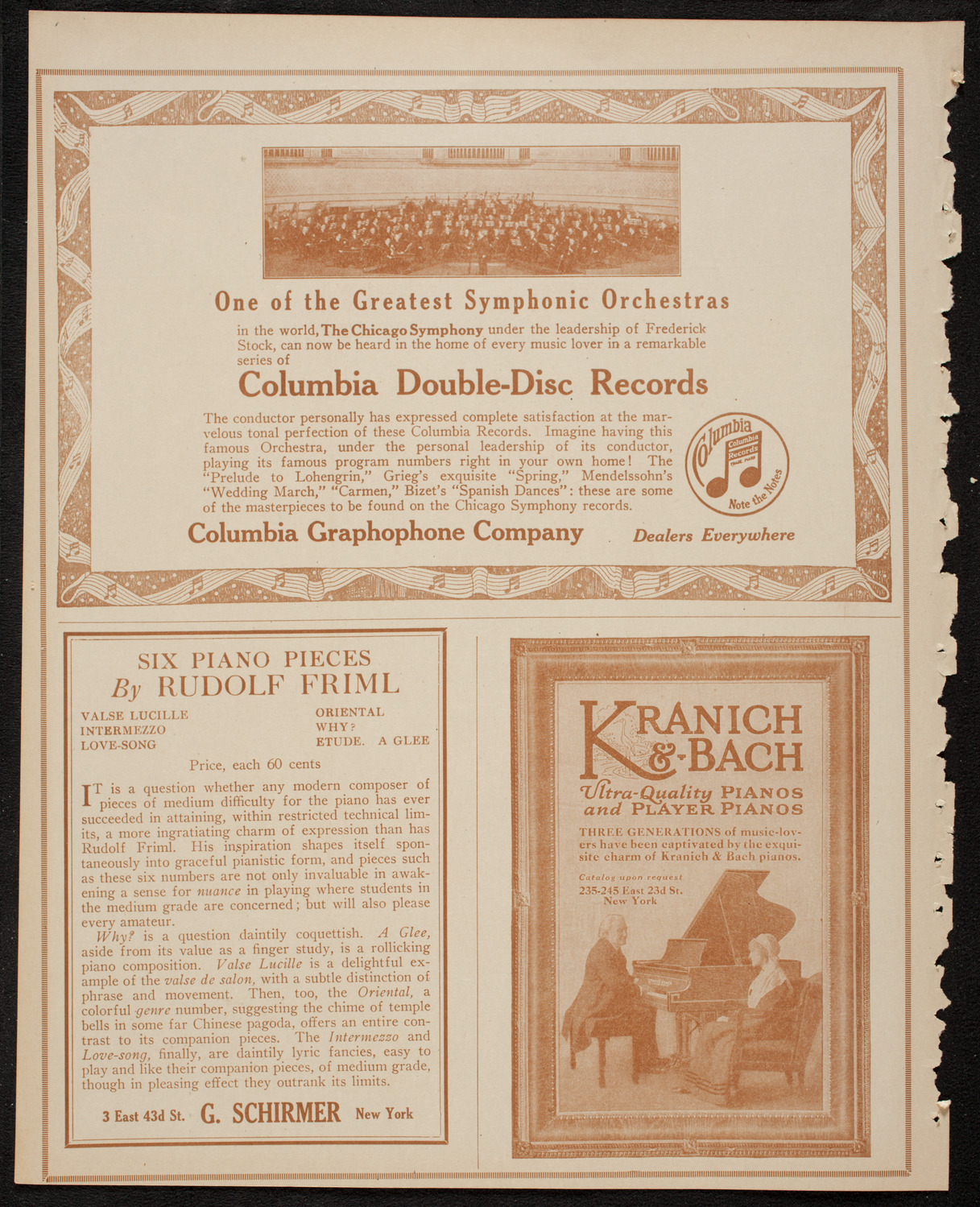 New York Philharmonic, January 21, 1917, program page 6