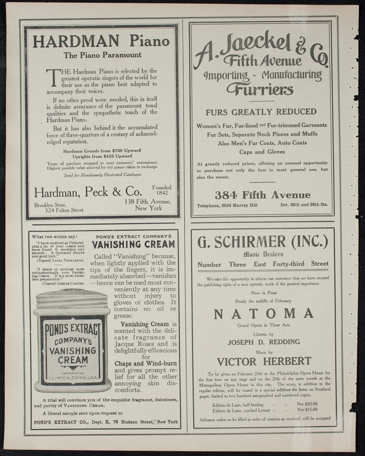 Russian Symphony Society of New York, February 2, 1911, program page 8