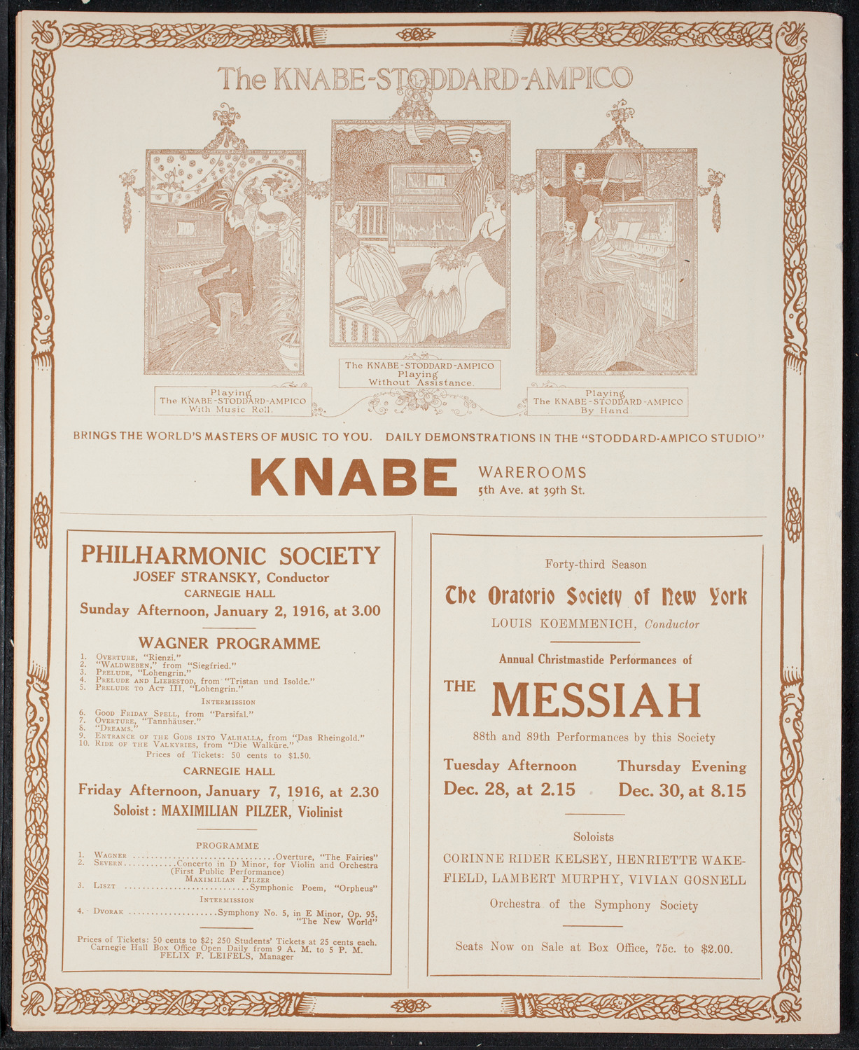 Elmendorf Lecture: The Yellowstone National Park, December 19, 1915, program page 12