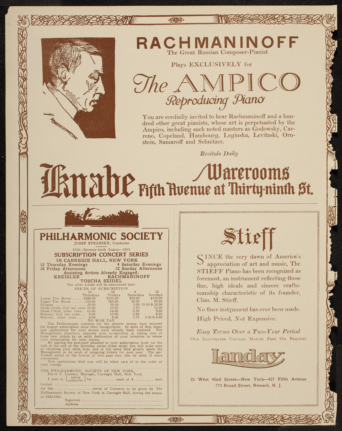 Film: Alice in Wonderland, April 5, 1920, program page 12
