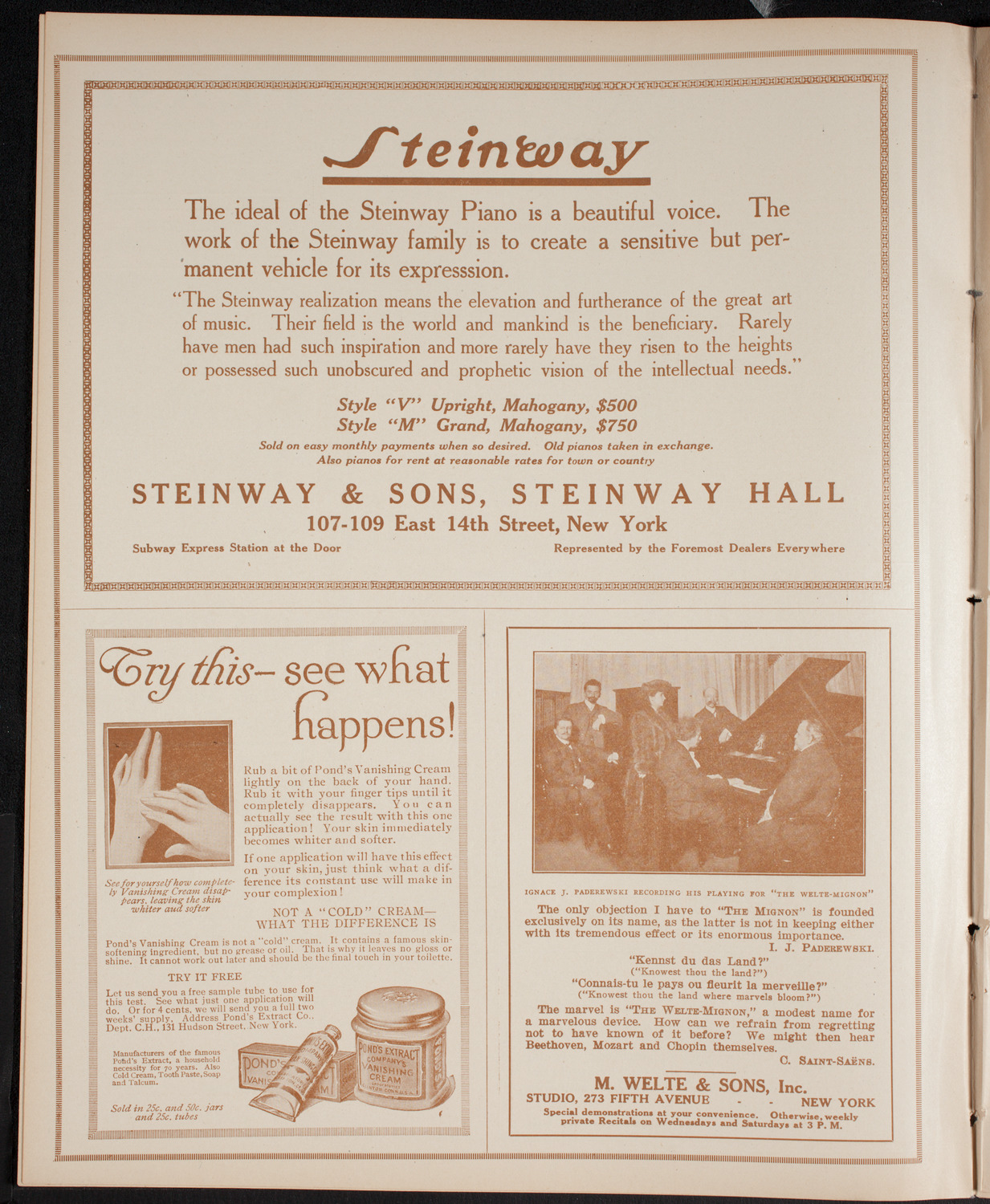 Boston Symphony Orchestra, January 8, 1916, program page 4