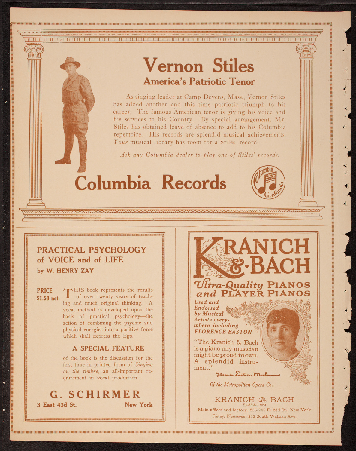 New York Philharmonic, December 6, 1917, program page 6