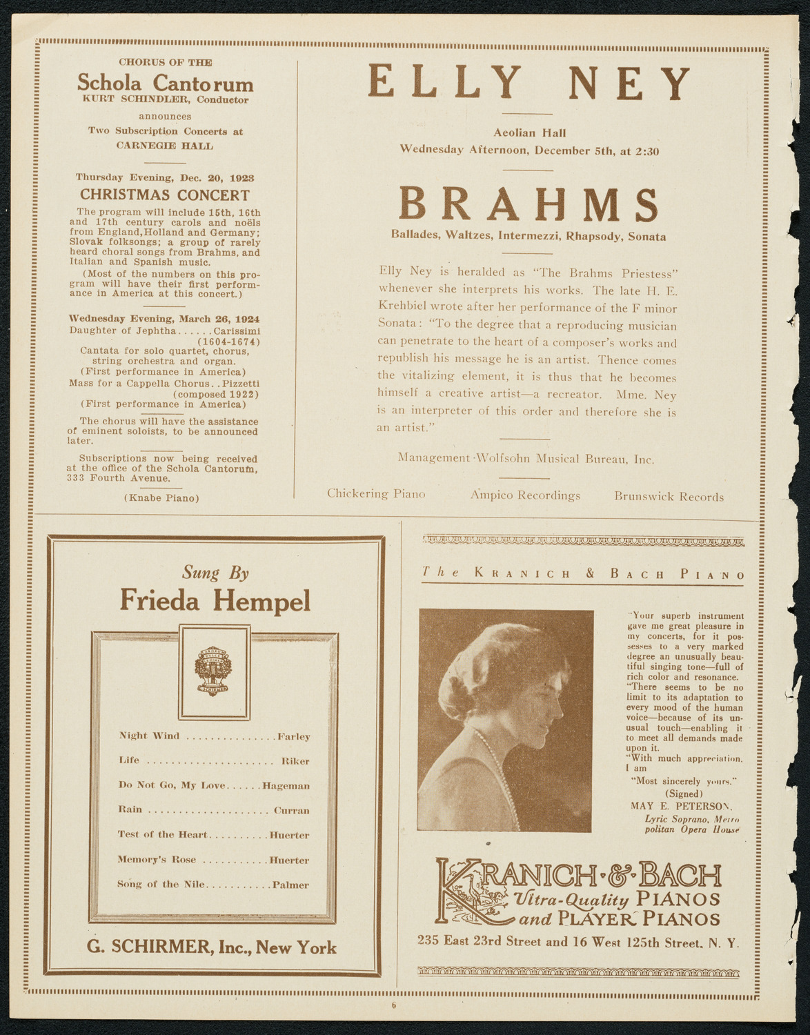 Newman Traveltalks: Argentina, November 25, 1923, program page 6