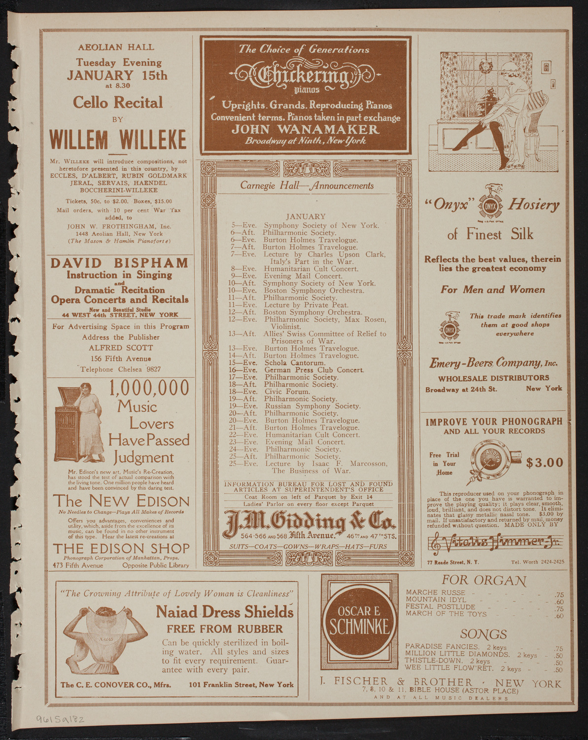 Symphony Concert for Young People, January 5, 1918, program page 3