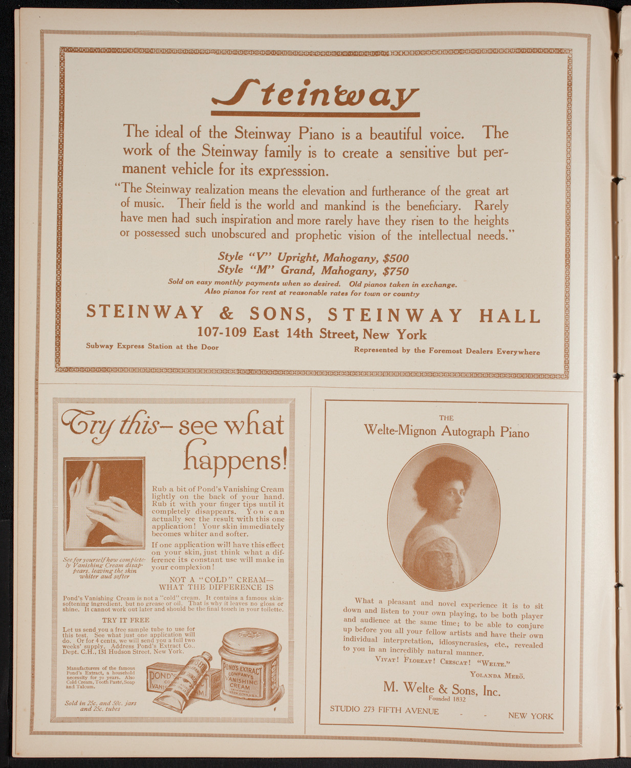 Lecture by Captain Granville Fortescue, January 19, 1916, program page 4