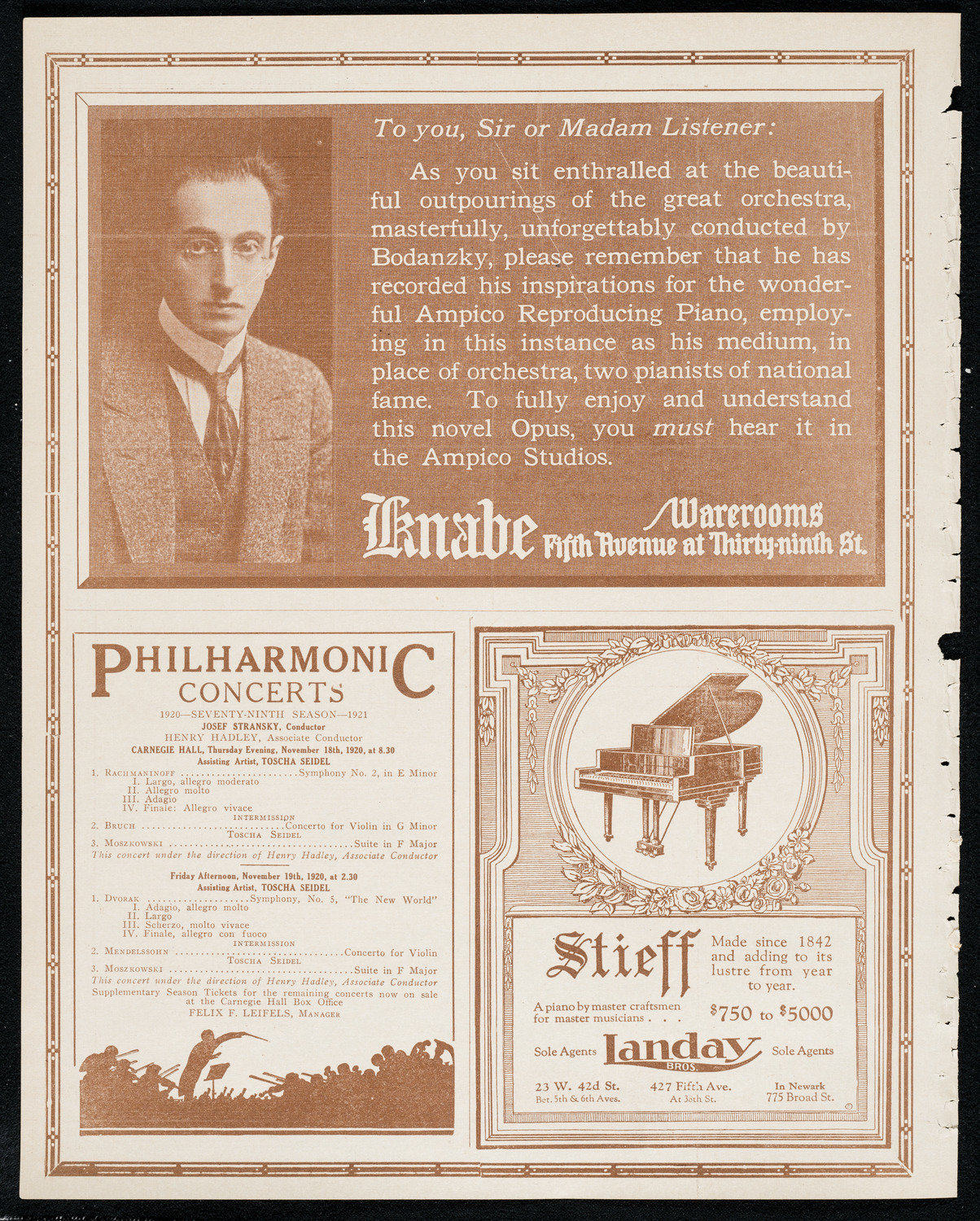 Reinald Werrenrath, Baritone, November 14, 1920, program page 12