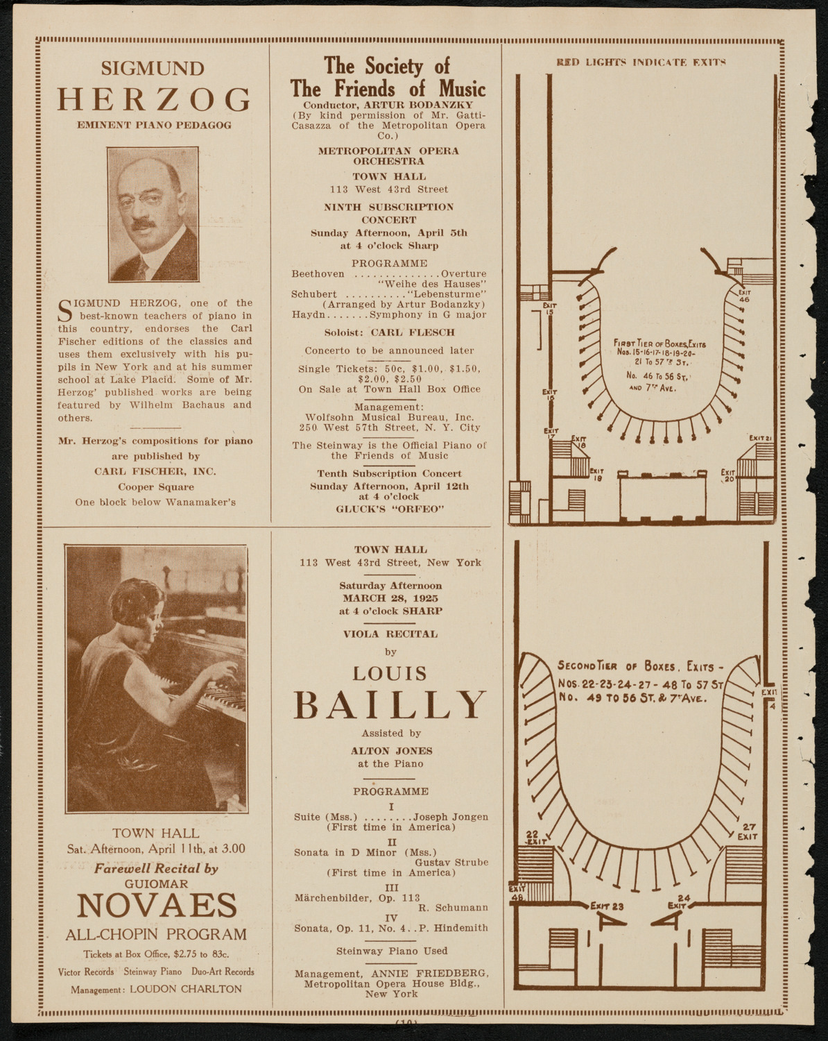 Philadelphia Orchestra, March 24, 1925, program page 10