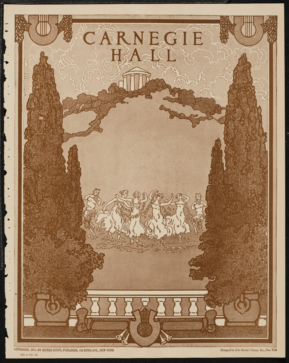 New York Banks' Glee Club, April 15, 1925, program page 1