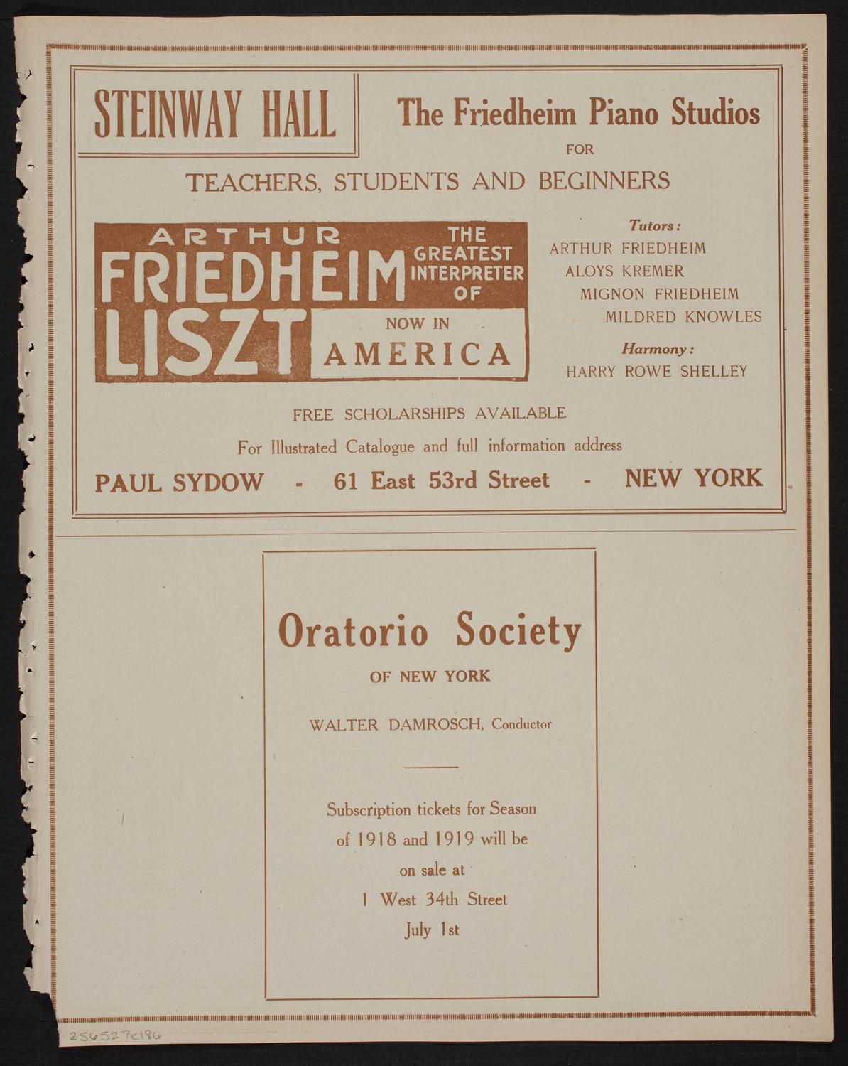 Meeting: The Humanitarian Cult, May 27, 1918, program page 11