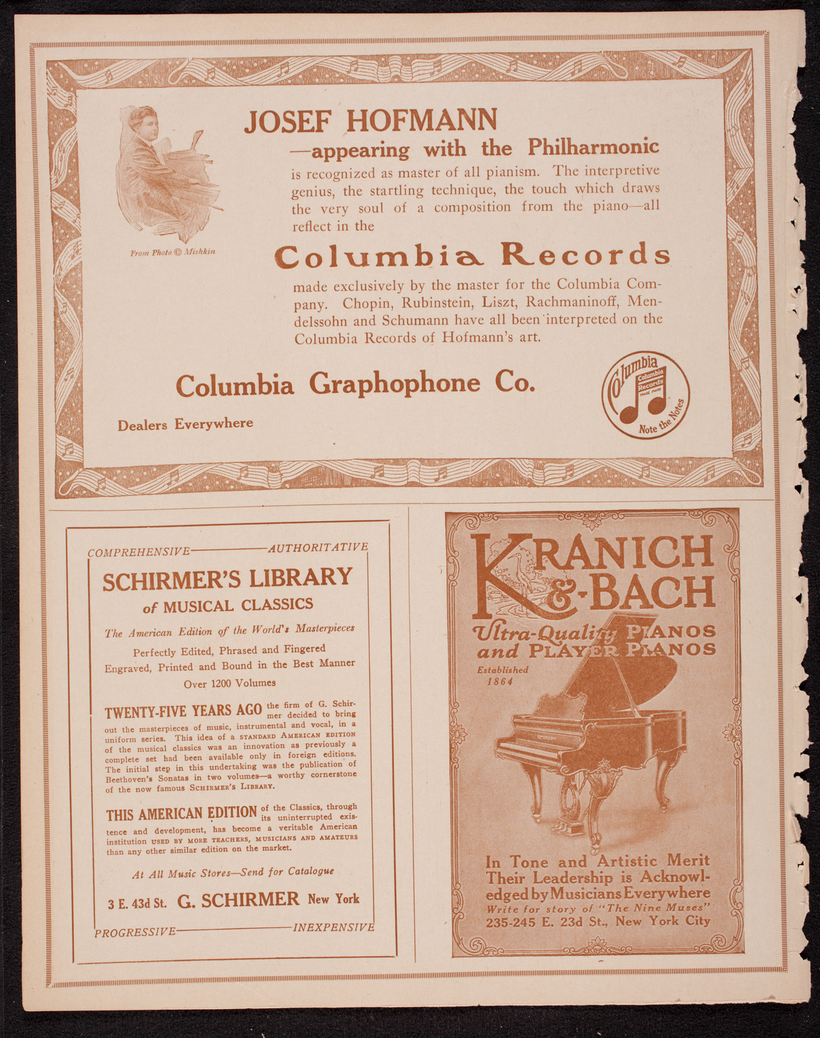 Elmendorf Lecture: Spain, November 13, 1916, program page 6