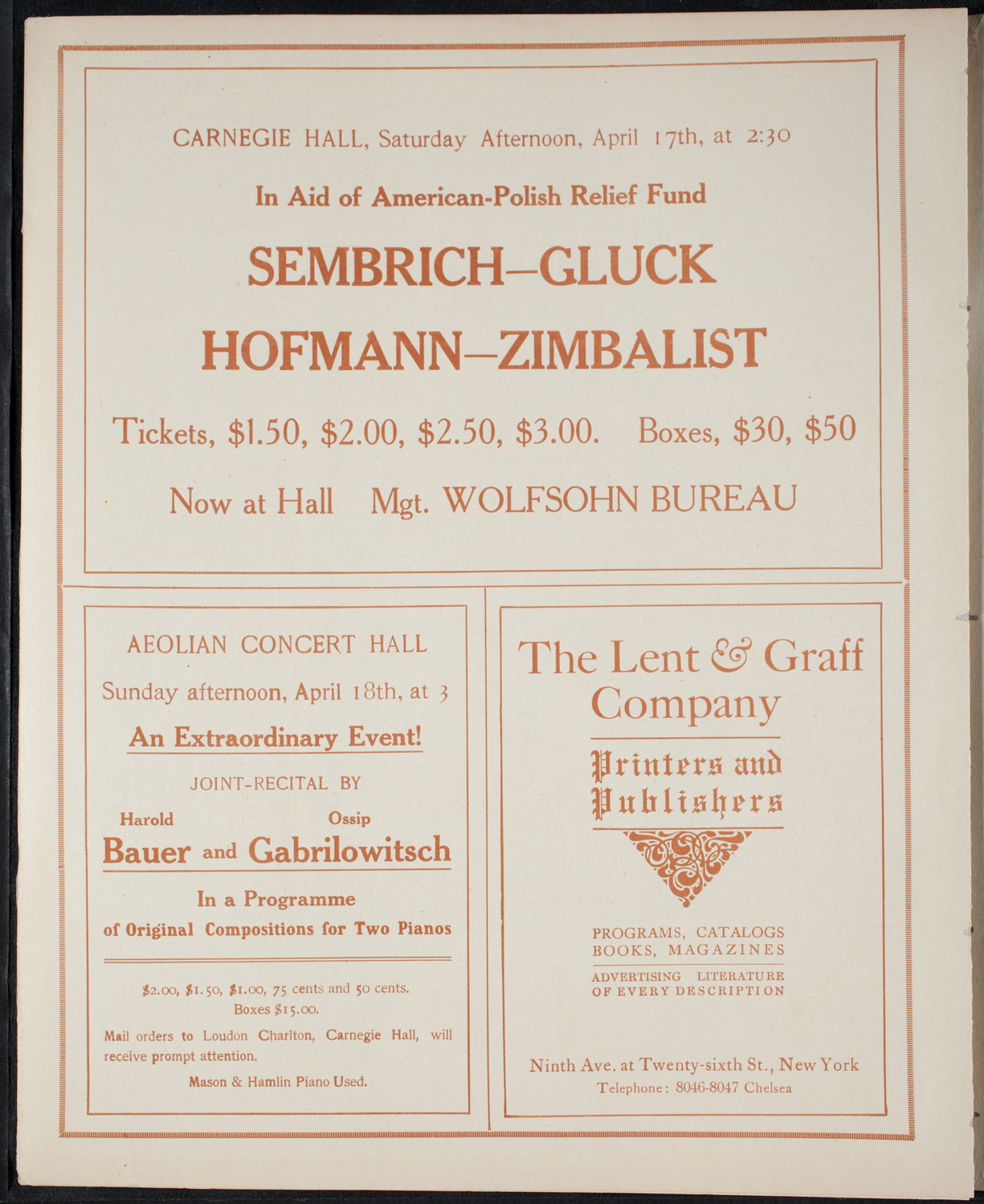 Concert of Negro Music, April 12, 1915, program page 10