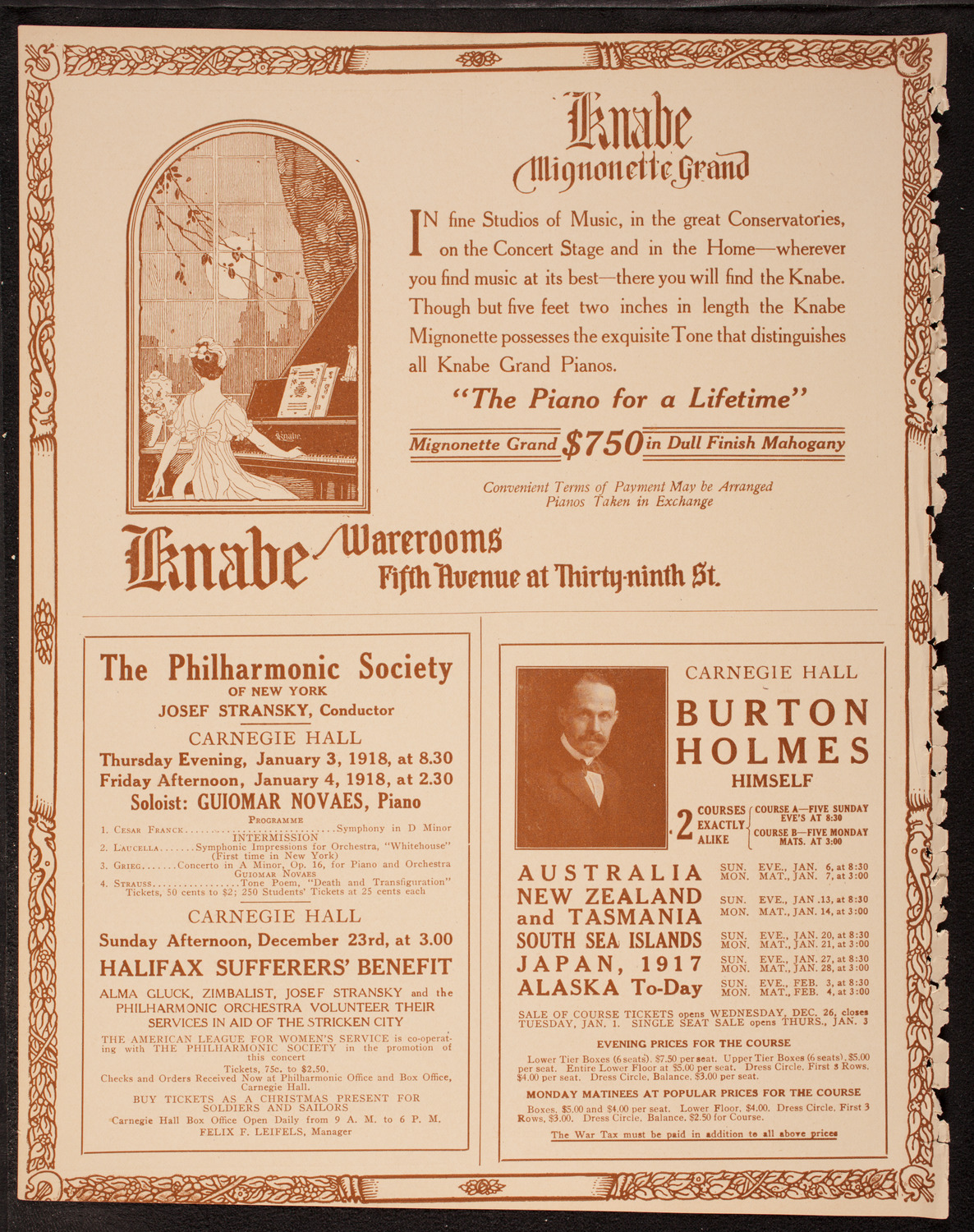 Newman Traveltalks: Our West Indies, December 16, 1917, program page 12