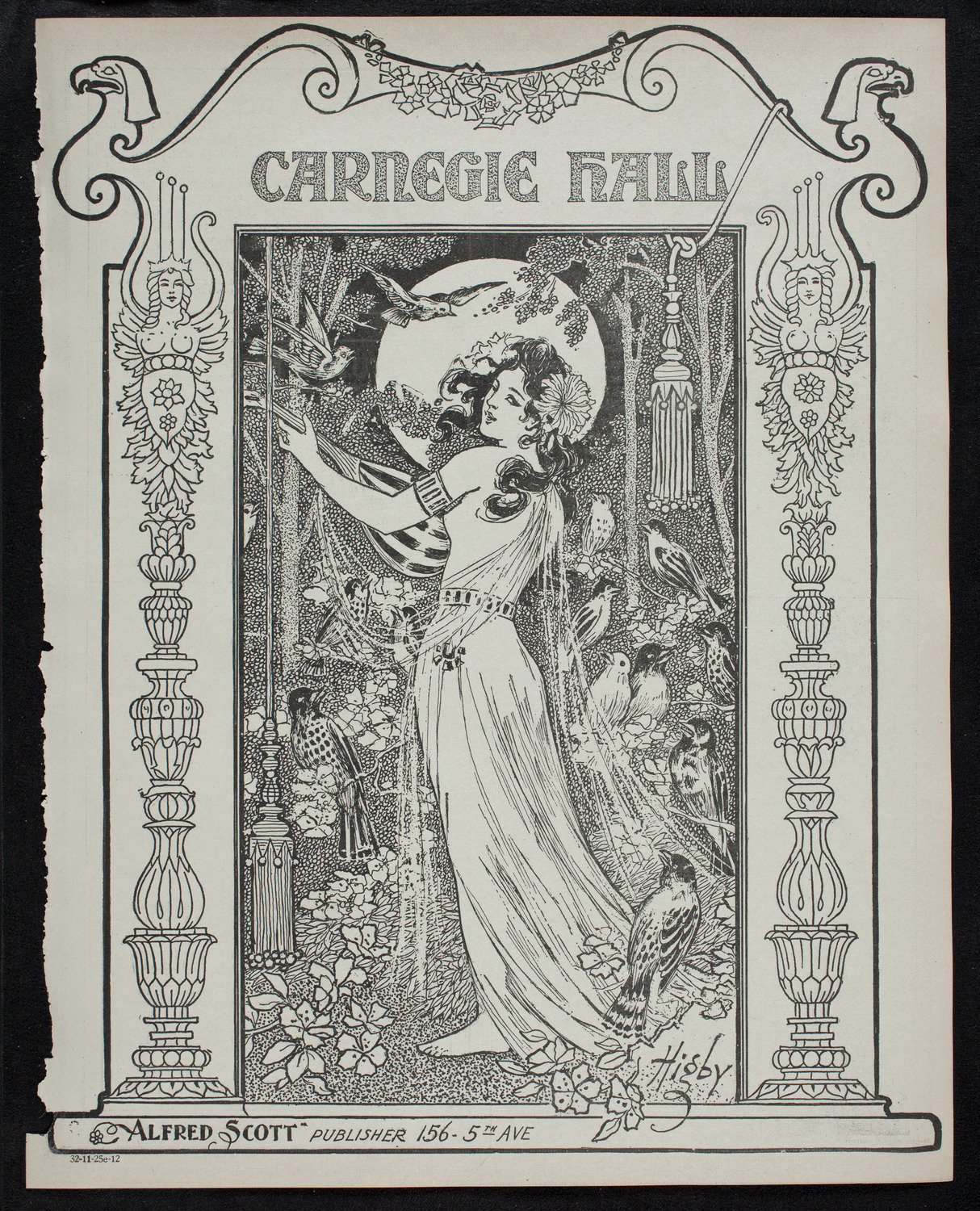 Titta Ruffo with Orchestra, November 25, 1912, program page 1